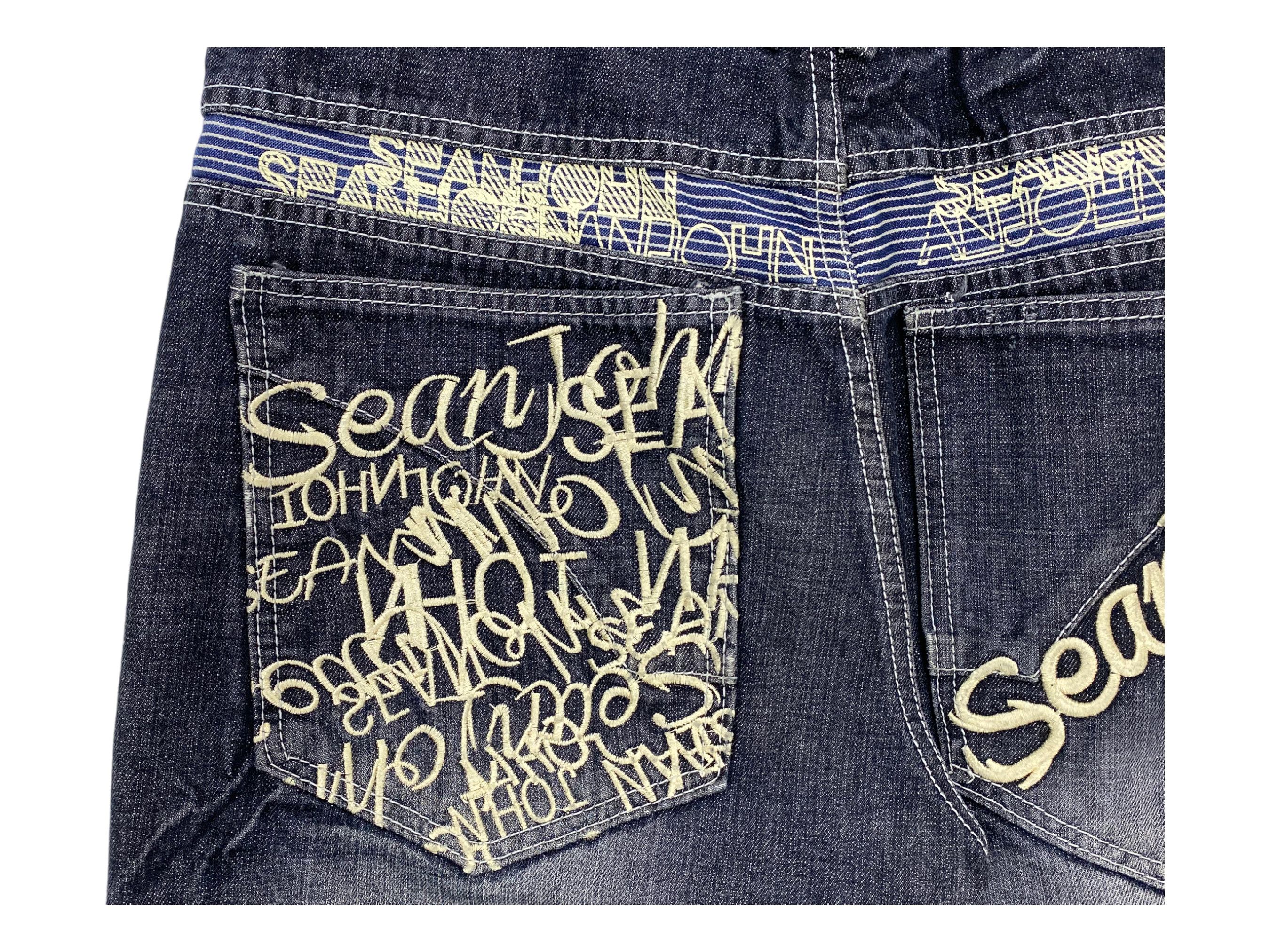 Sean John Sean John Hip Hop Skateboard Jeans Embroided Baggy Jeans Size US 34 / EU 50 - 13 Thumbnail