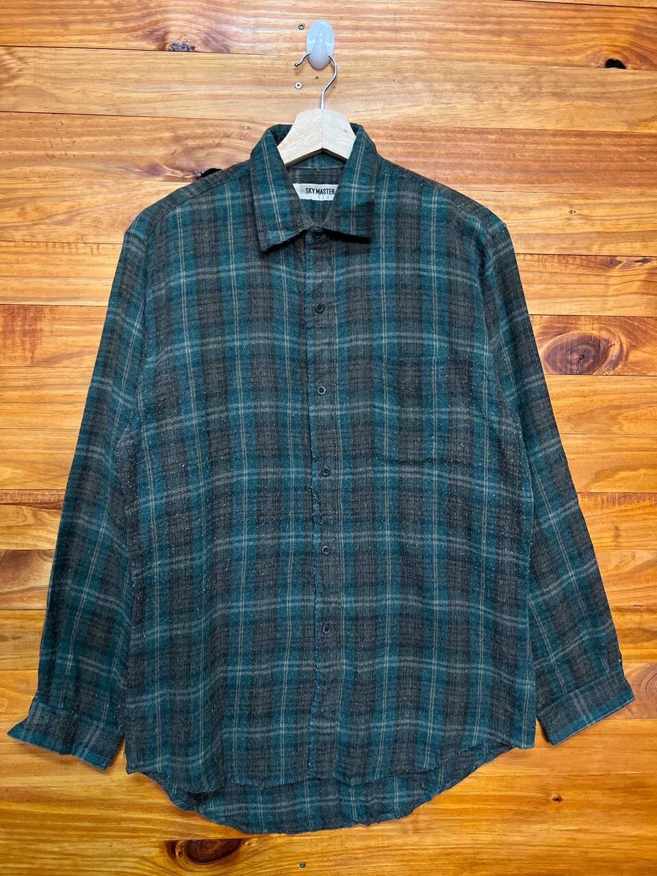 Japanese Brand SKY MASTER PLAID BUTTON UP FLANNEL Size US M / EU 48-50 / 2 - 1 Thumbnail