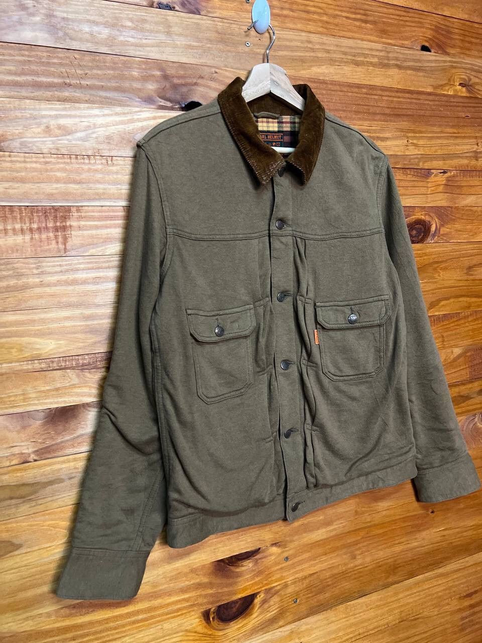 Karl Helmut VINTAGE KARL HELMUT BUTTON UP COTTON JACKET Size US M / EU 48-50 / 2 - 2 Thumbnail