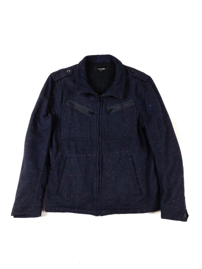 Japanese Brand ⚡ Final Drop! Flat Linner Checkered Dot Jacket Coat Parka Size US L / EU 52-54 / 3 - 2 Thumbnail