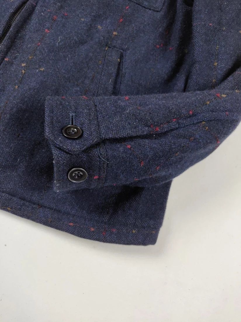Japanese Brand ⚡ Final Drop! Flat Linner Checkered Dot Jacket Coat Parka Size US L / EU 52-54 / 3 - 7 Thumbnail