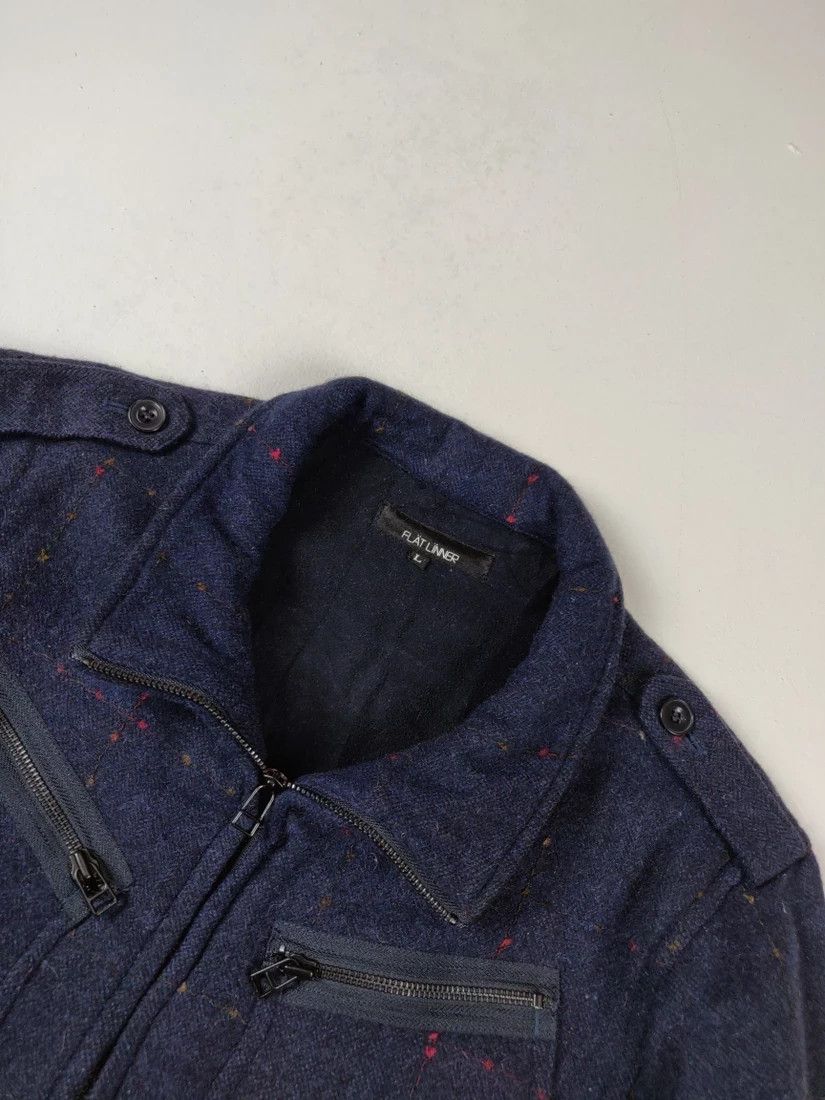 Japanese Brand ⚡ Final Drop! Flat Linner Checkered Dot Jacket Coat Parka Size US L / EU 52-54 / 3 - 3 Thumbnail