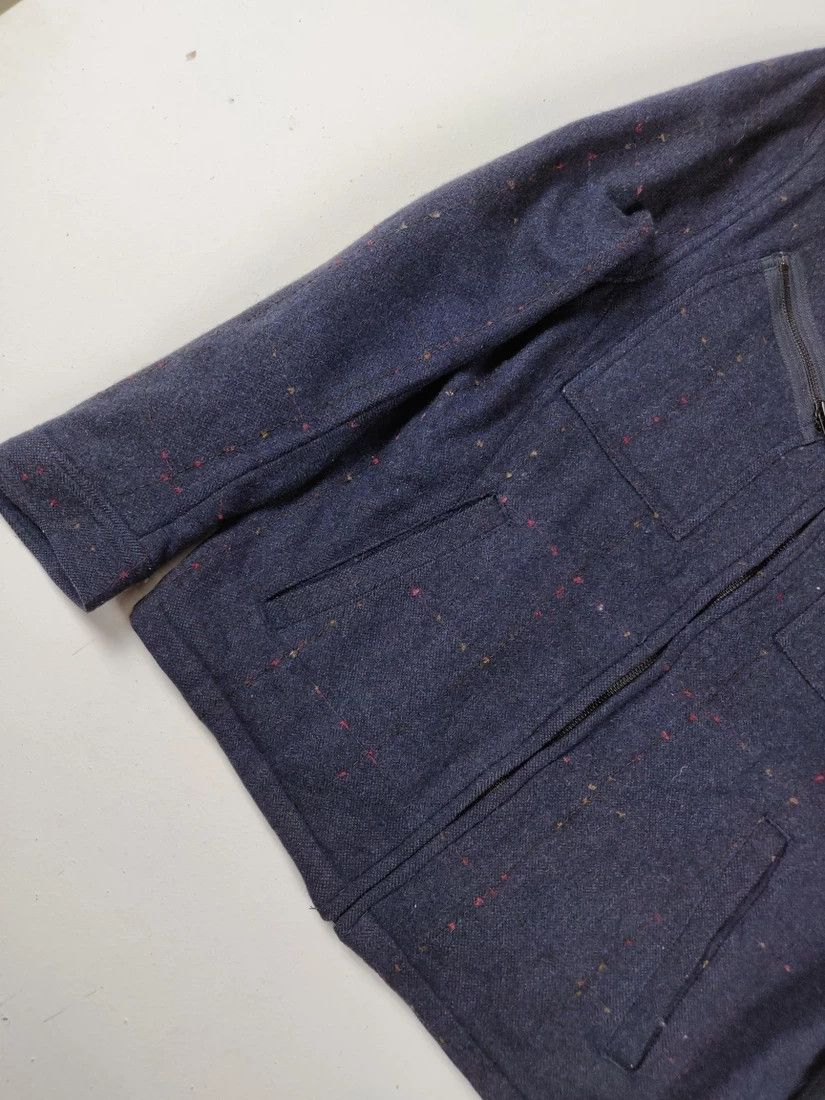 Japanese Brand ⚡ Final Drop! Flat Linner Checkered Dot Jacket Coat Parka Size US L / EU 52-54 / 3 - 5 Thumbnail