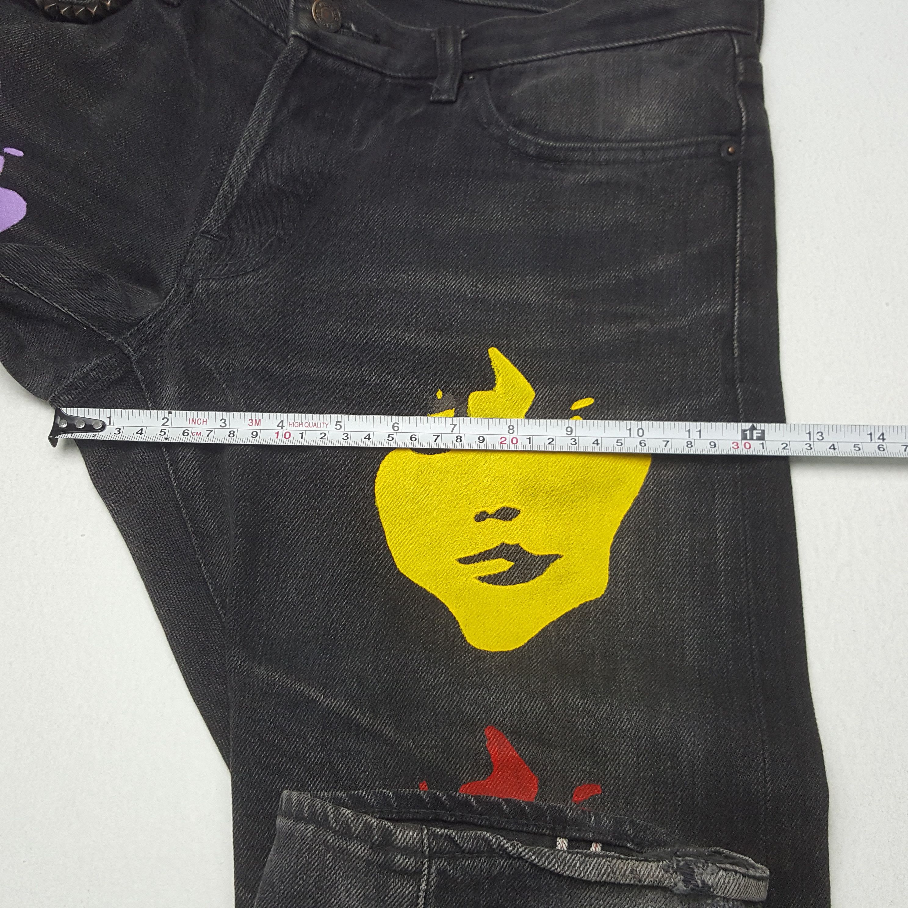 Hysteric Glamour × Japanese Brand × Vintage Vintage Hysteric Glamour Face Style Japanese Custom Jeans Size 36" / US 14 / IT 50 - 9 Thumbnail