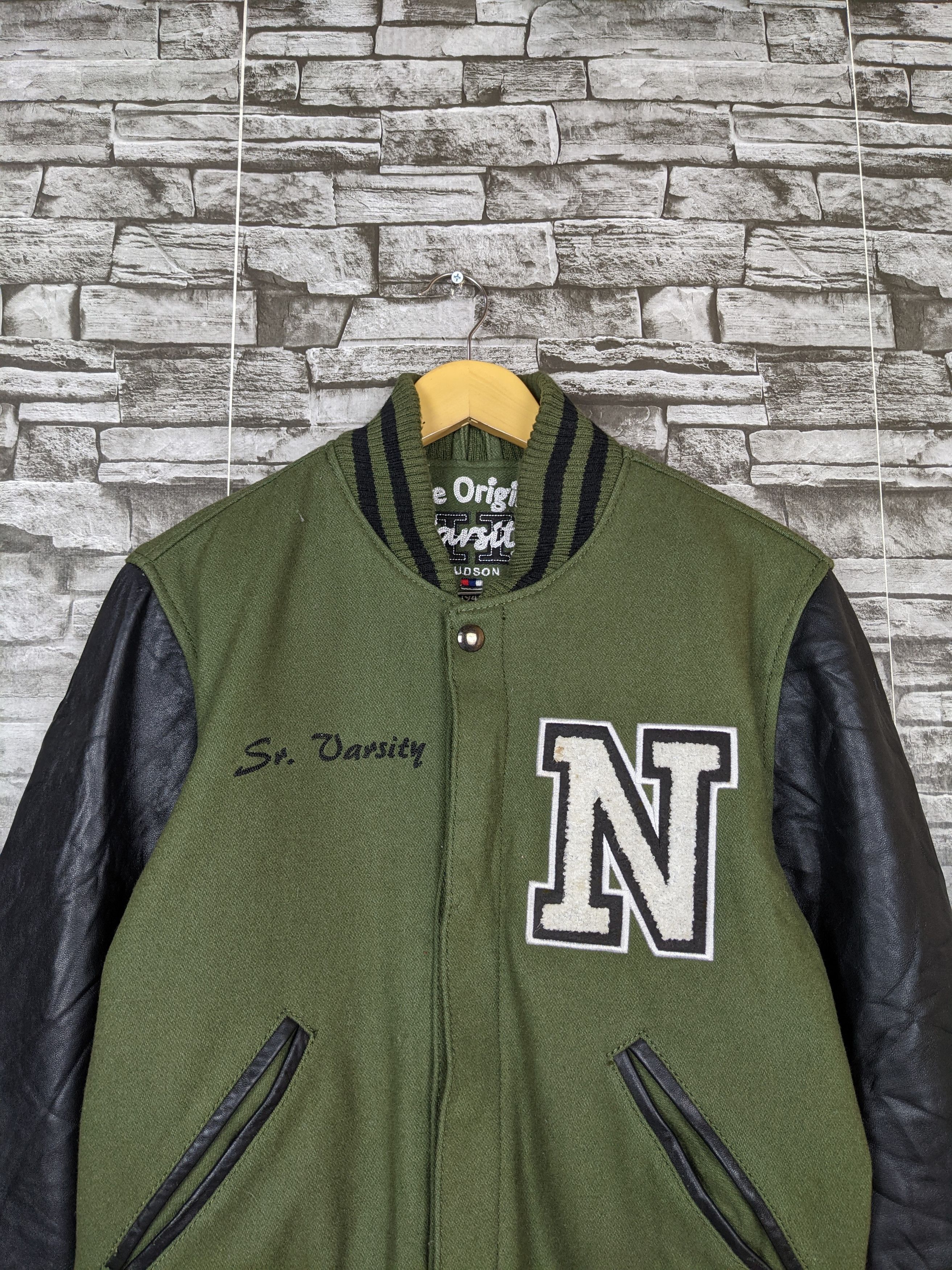 Hudson Vintage The Original Varsity Hudson Bomber Jacket Leather Size US M / EU 48-50 / 2 - 4 Thumbnail