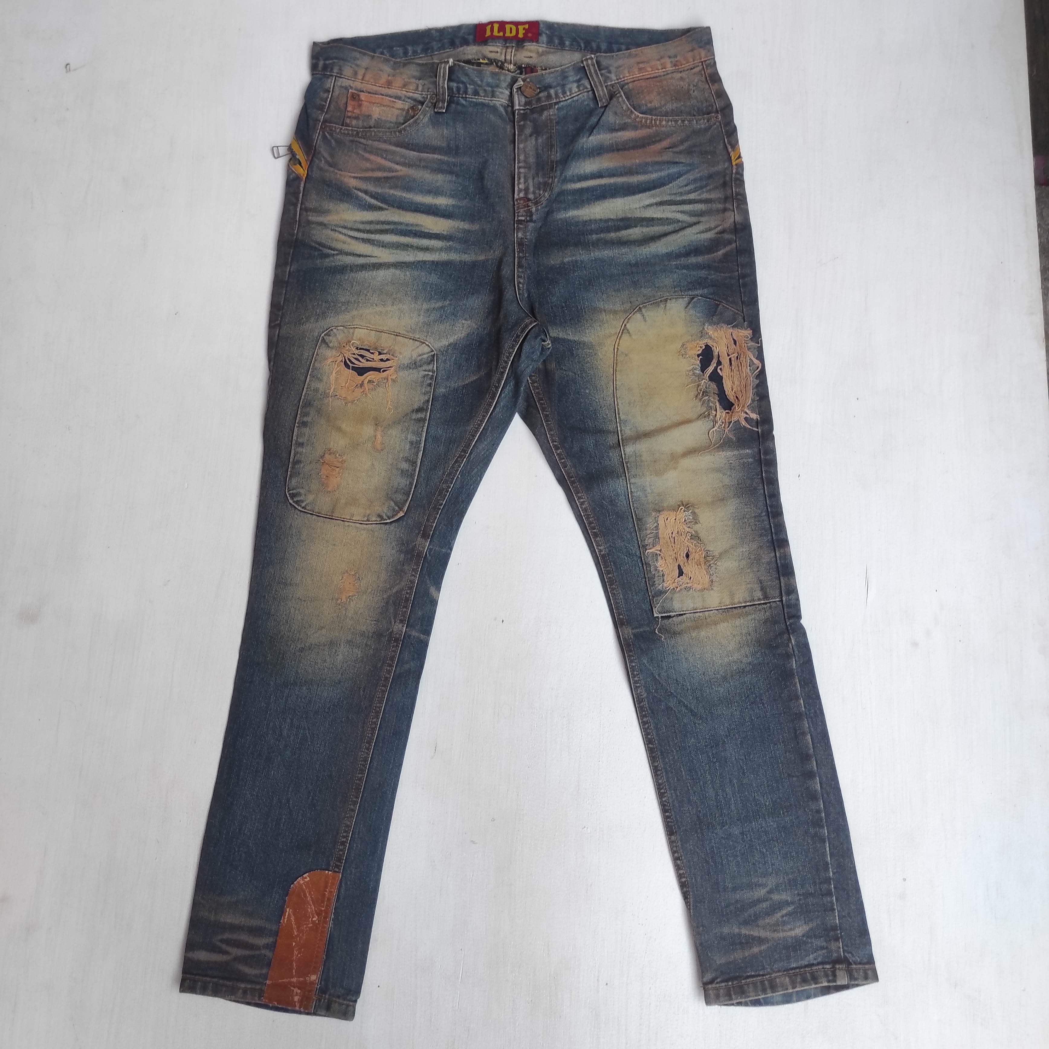 Hysteric Glamour ILDF “Street Make It Punk” Rare Punk Style Denim Pants Size US 34 / EU 50 - 3 Thumbnail