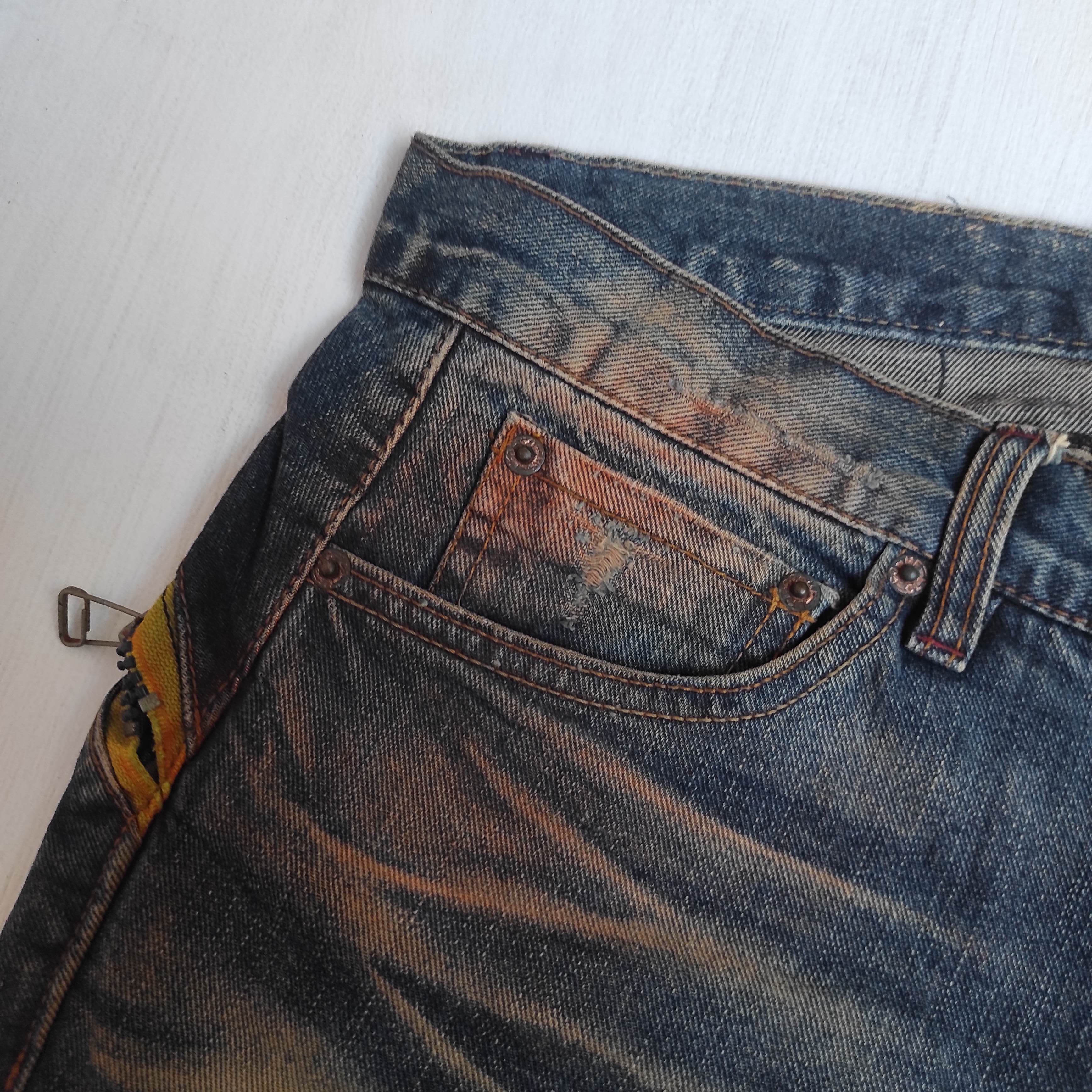 Hysteric Glamour ILDF “Street Make It Punk” Rare Punk Style Denim Pants Size US 34 / EU 50 - 9 Thumbnail