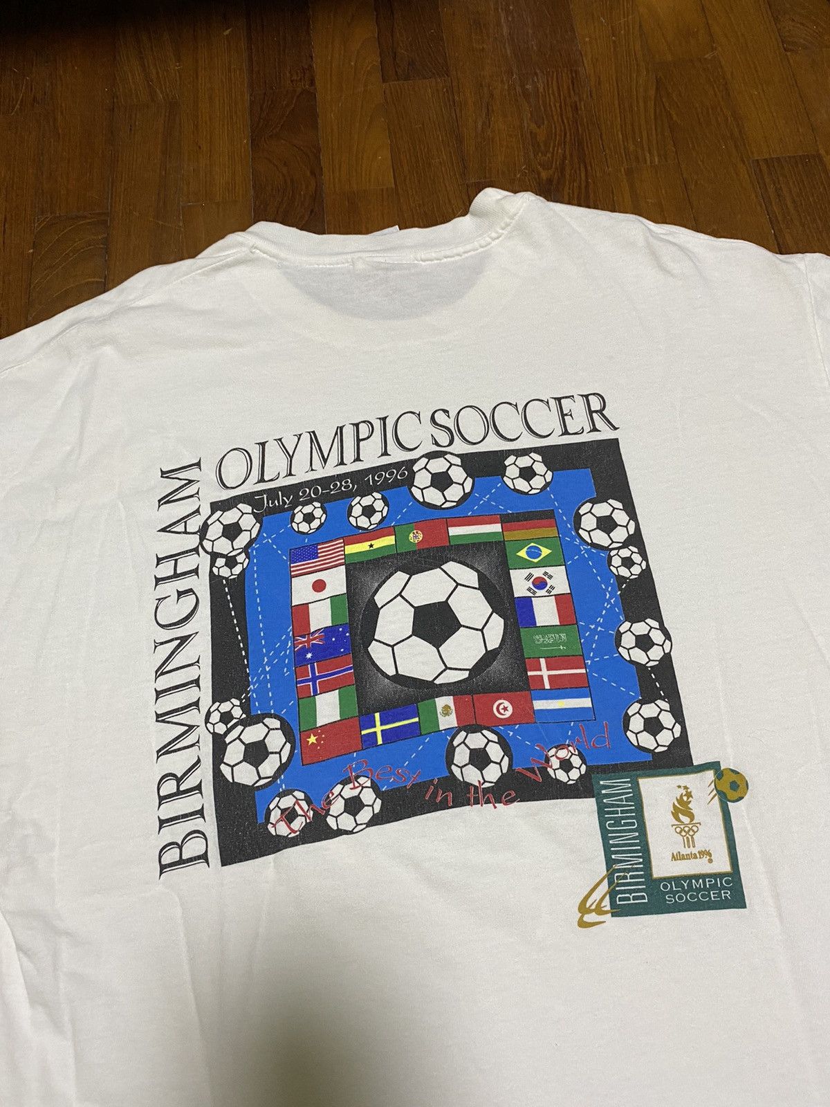 Vintage ‘96 Birmingham Atlanta Olympics Games Soccer Tee