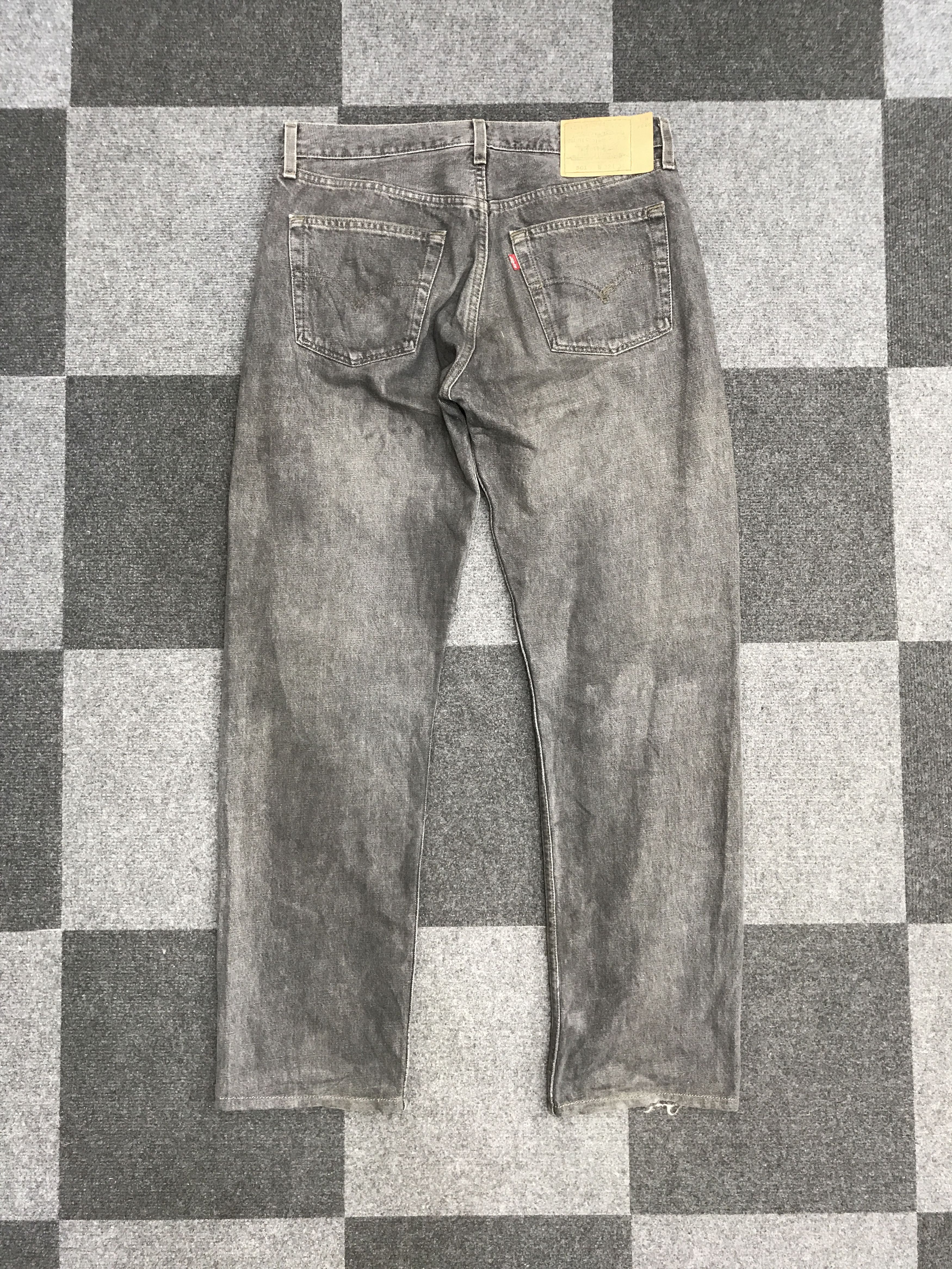 Levi's VL196- Vtg Levis 501 Original Black Wash Jeans Size US 33 - 8 Thumbnail