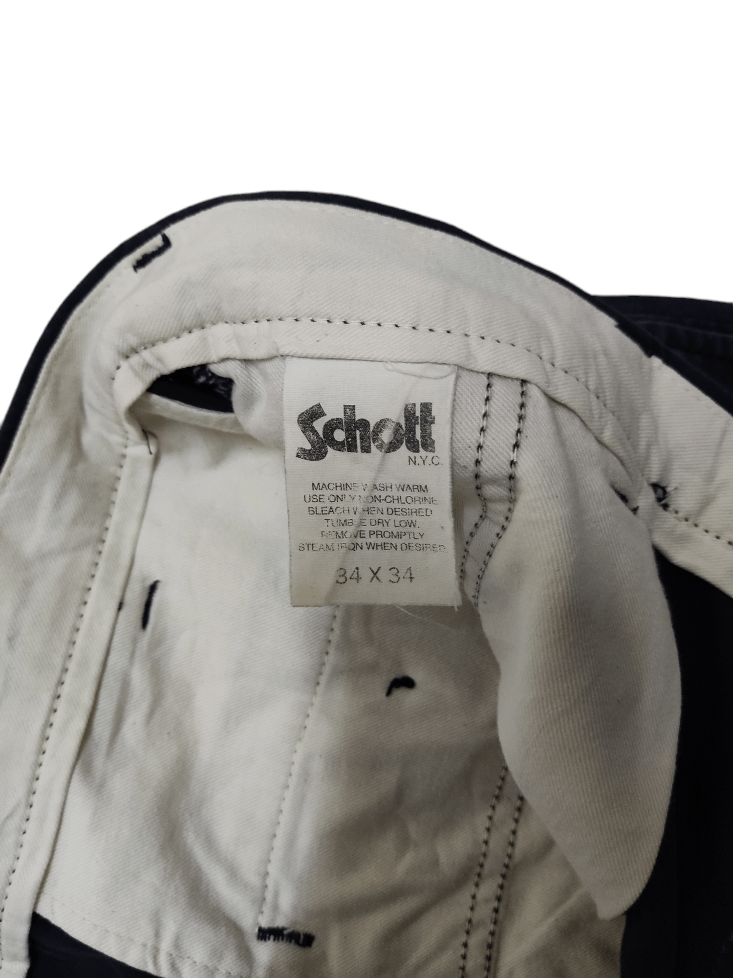 Schott Vintage Schott NYC Casual Slack Docker Pants Trousers Size US 34 / EU 50 - 9 Thumbnail