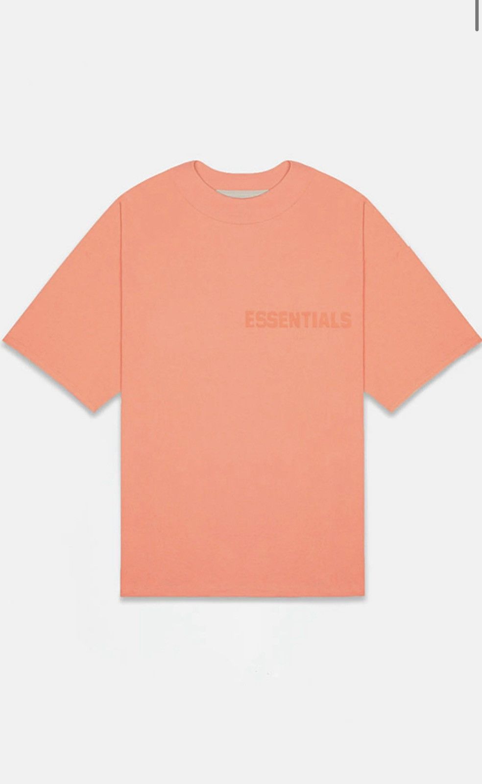 FOG FOG - Essentials Fear Of God Coral T-Shirt Size X-Small Size US XS / EU 42 / 0 - 7 Thumbnail