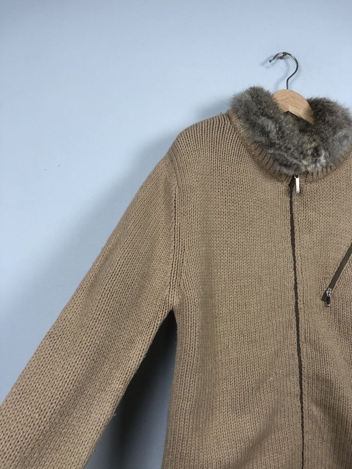 Burberry × Other Burberry Faux Fur Nova Check Woolen Jacket Size M / US 6-8 / IT 42-44 - 3 Thumbnail