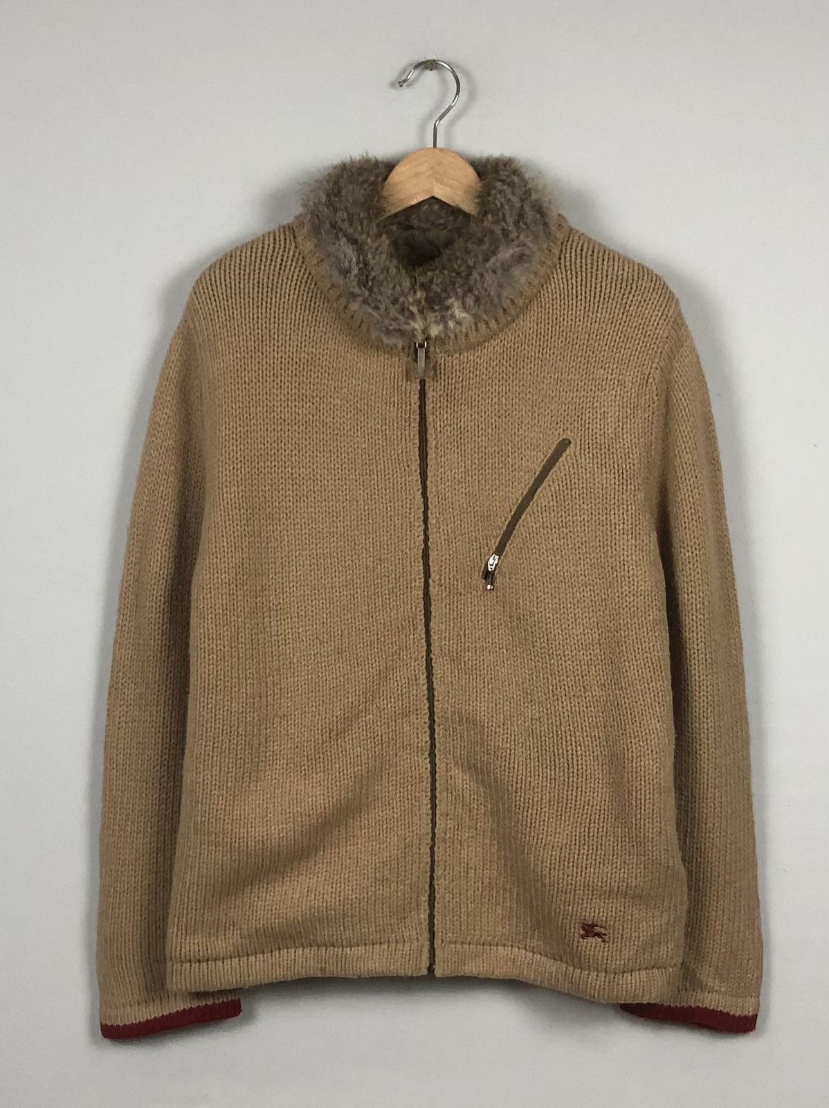 Burberry × Other Burberry Faux Fur Nova Check Woolen Jacket Size M / US 6-8 / IT 42-44 - 1 Thumbnail