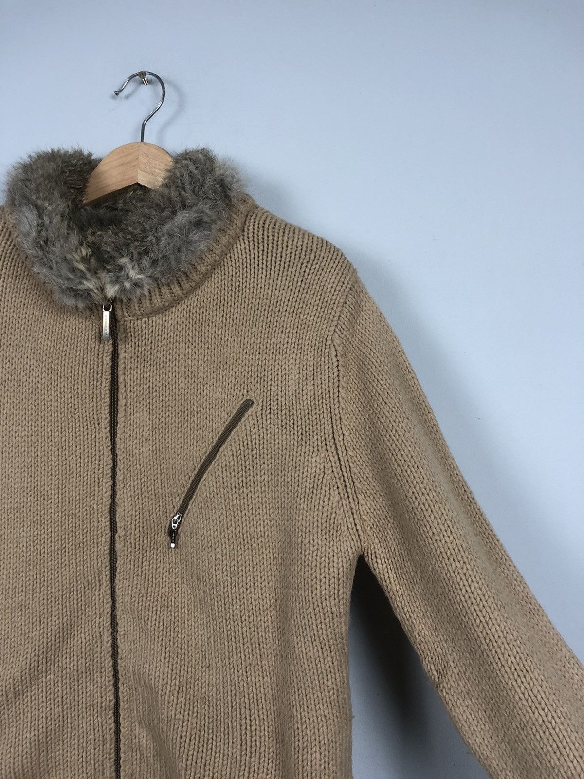 Burberry × Other Burberry Faux Fur Nova Check Woolen Jacket Size M / US 6-8 / IT 42-44 - 4 Thumbnail