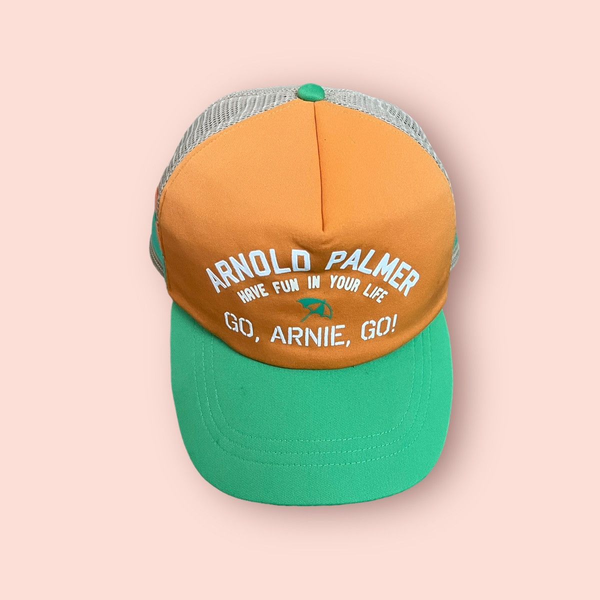 Japanese Brand VINTAGE ARNOLD PALMER TRUCKER SNAPBACK Size ONE SIZE - 6 Thumbnail