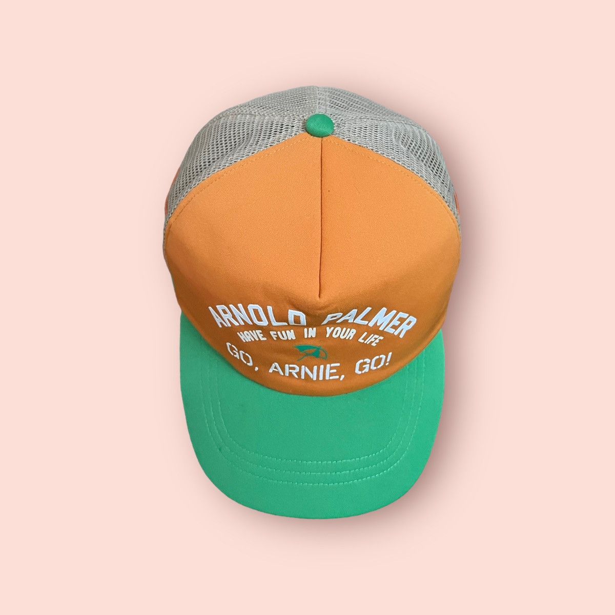 Japanese Brand VINTAGE ARNOLD PALMER TRUCKER SNAPBACK Size ONE SIZE - 17 Thumbnail