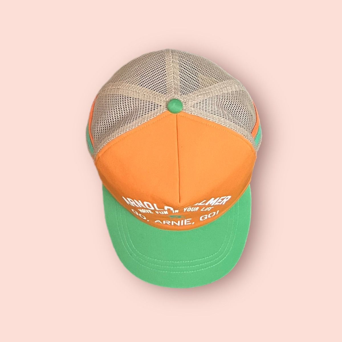 Japanese Brand VINTAGE ARNOLD PALMER TRUCKER SNAPBACK Size ONE SIZE - 19 Thumbnail