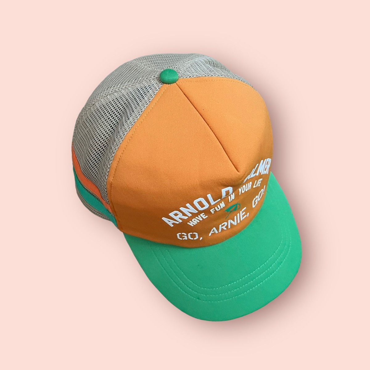 Japanese Brand VINTAGE ARNOLD PALMER TRUCKER SNAPBACK Size ONE SIZE - 14 Thumbnail