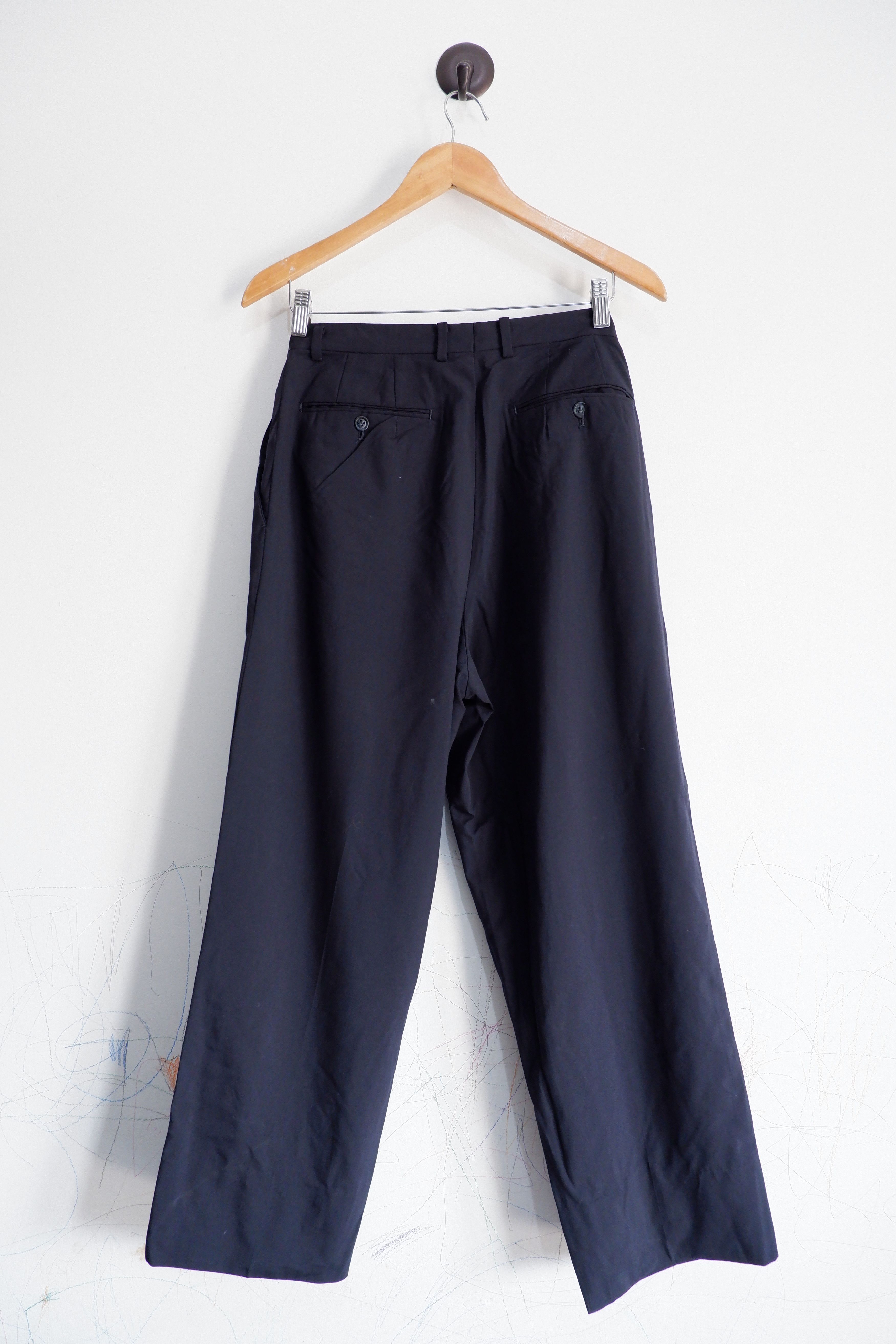 Issey Miyake Vintage IM By Issey Miyake Wide Leg Wool Trousers Size US 28 / EU 44 - 3 Thumbnail