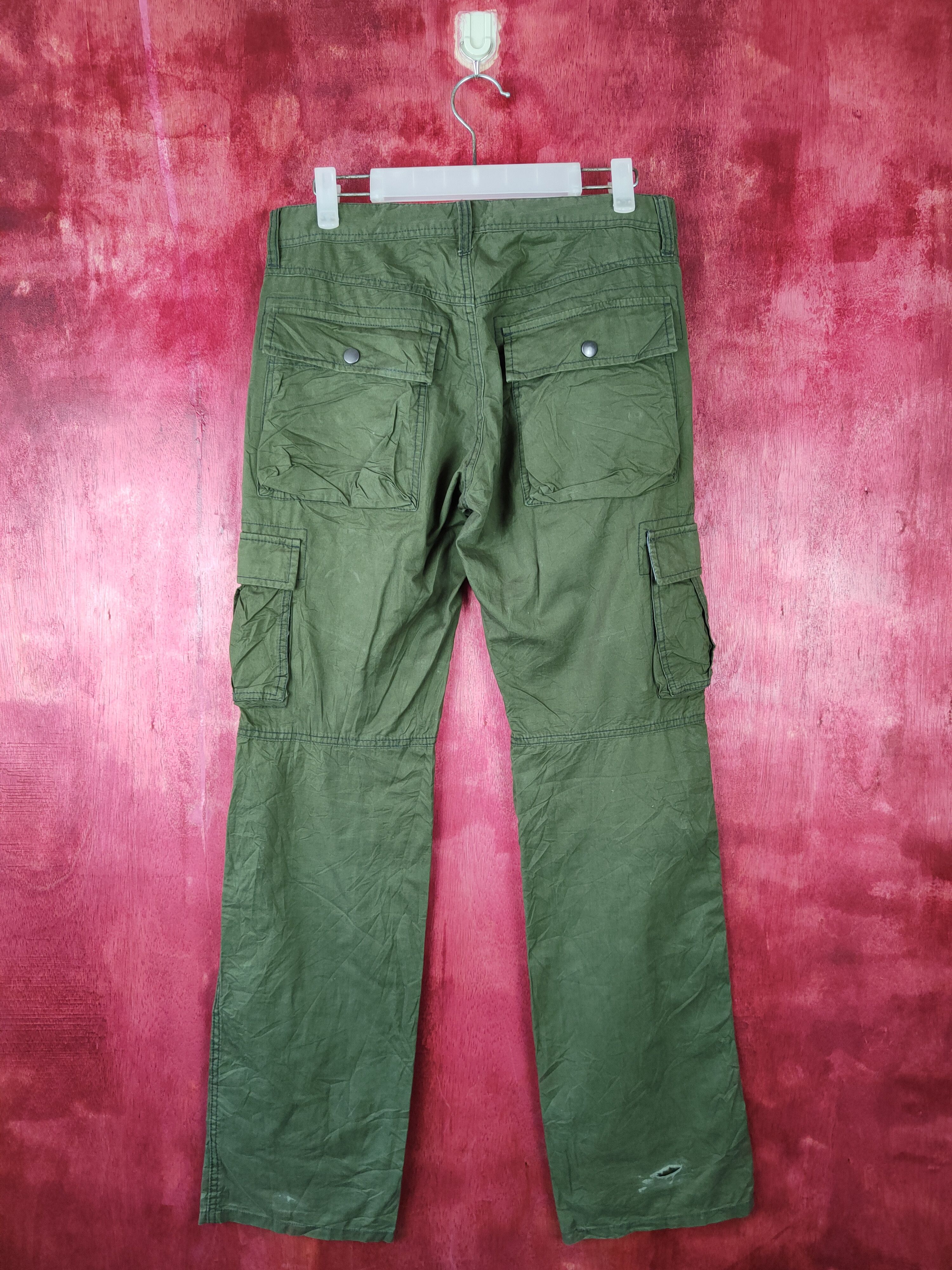 Vintage DL Edge Rupert Green Multi Pocket Tactical Cargo Pants #S378 Size US 31 - 7 Thumbnail