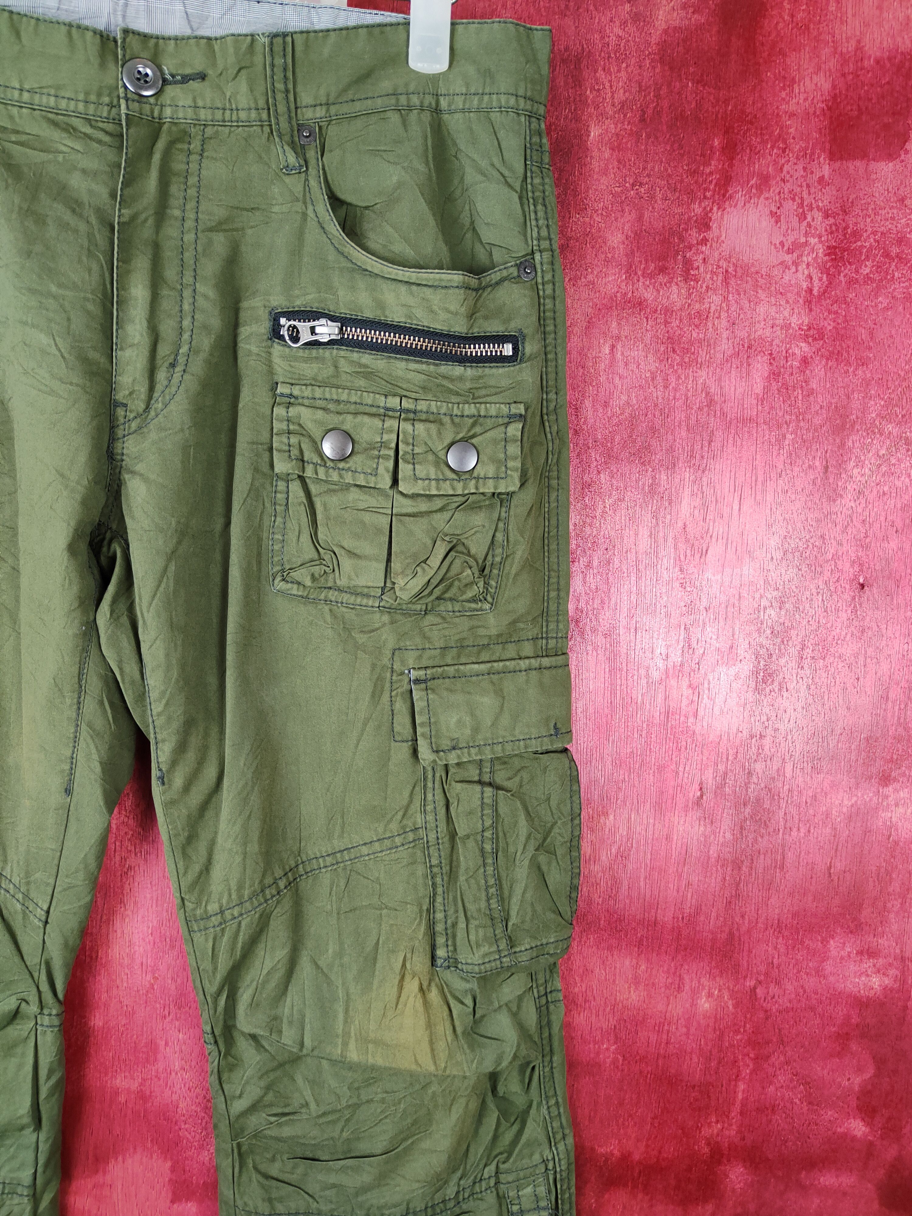 Vintage DL Edge Rupert Green Multi Pocket Tactical Cargo Pants #S378 Size US 31 - 5 Thumbnail