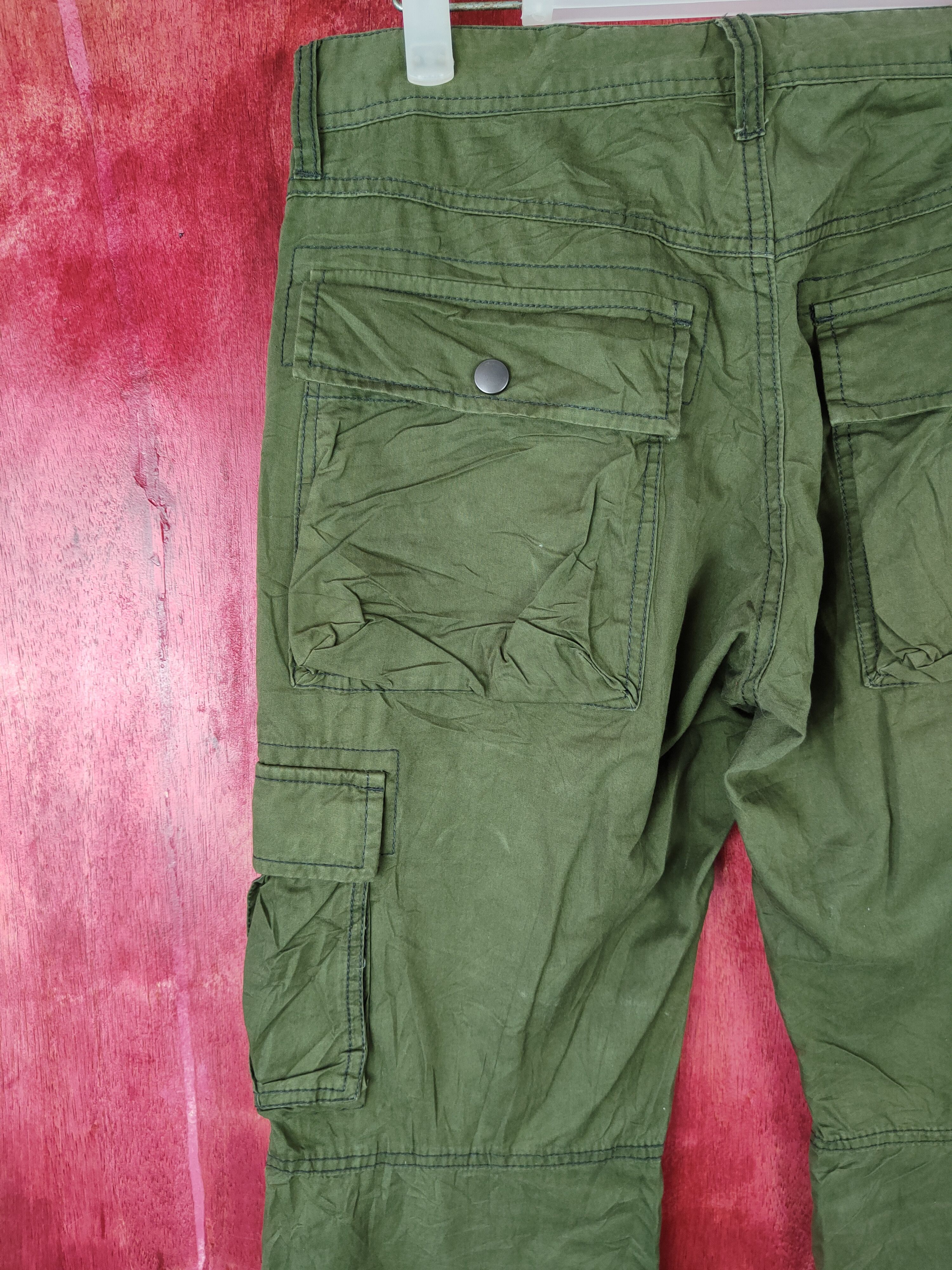 Vintage DL Edge Rupert Green Multi Pocket Tactical Cargo Pants #S378 Size US 31 - 8 Thumbnail
