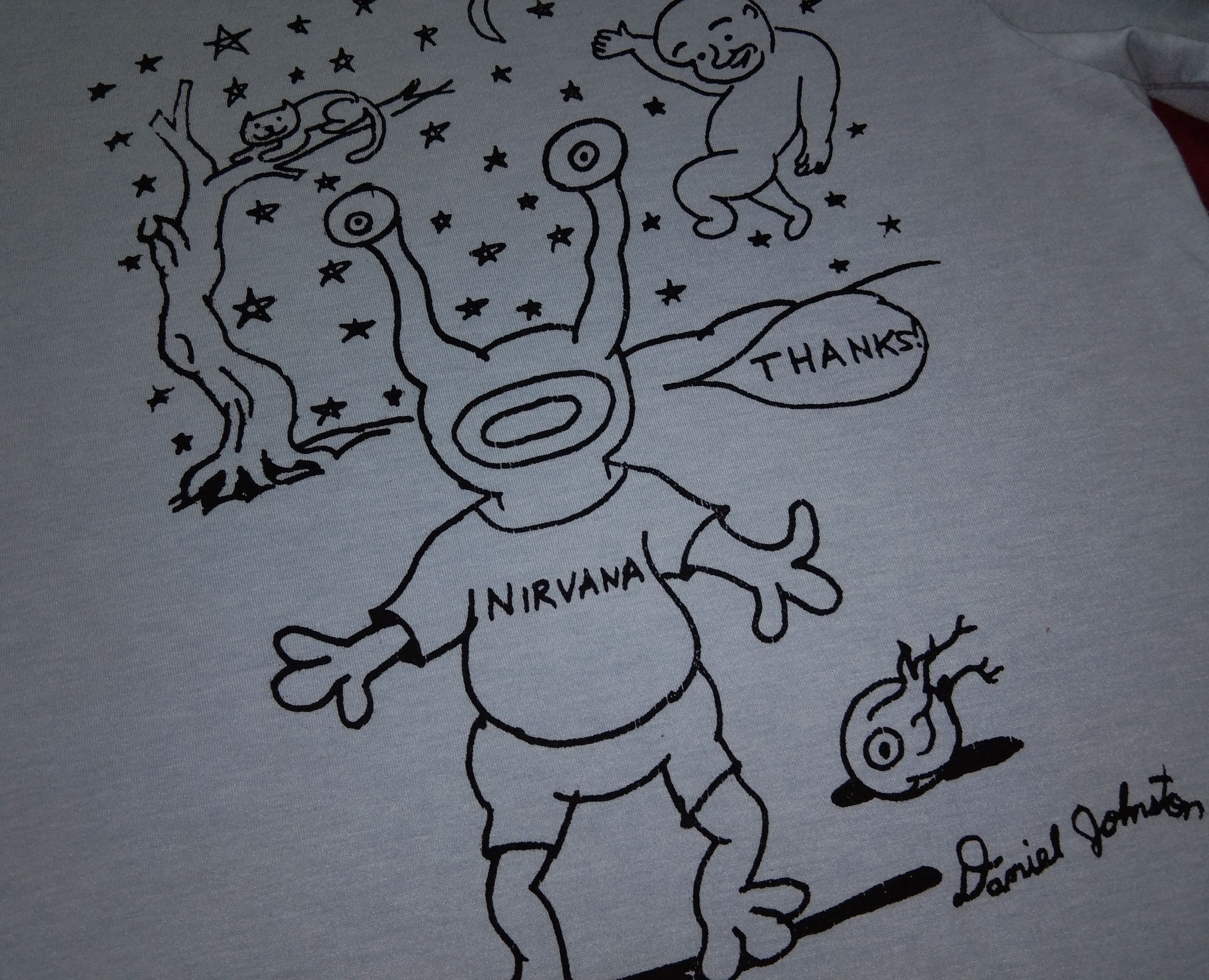 Band Tees × Nirvana Nirvana Daniel Johnston Thanks tshirt art grunge retro 90s Size US S / EU 44-46 / 1 - 1 Thumbnail