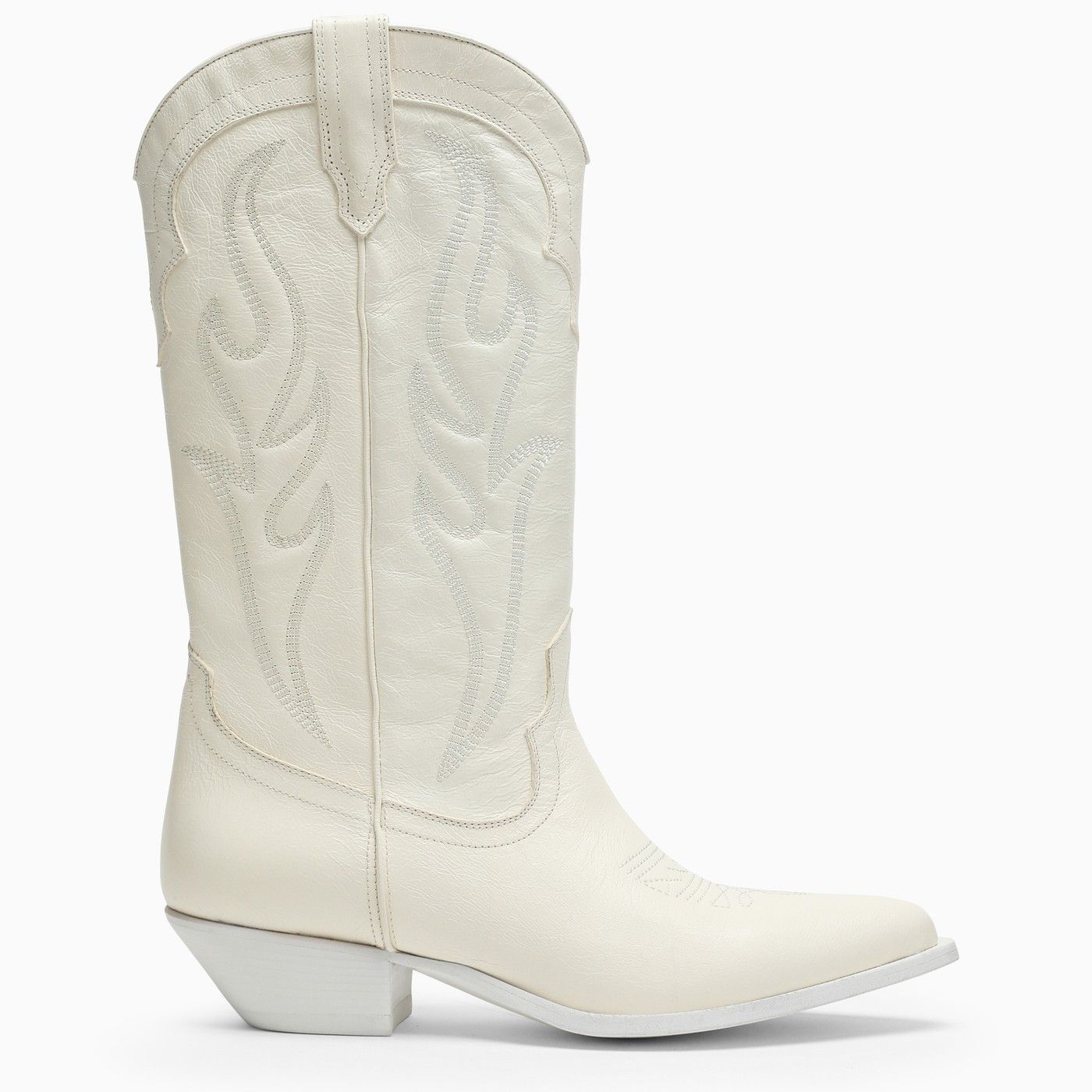 o1d2blof0623 Leather Boots in White