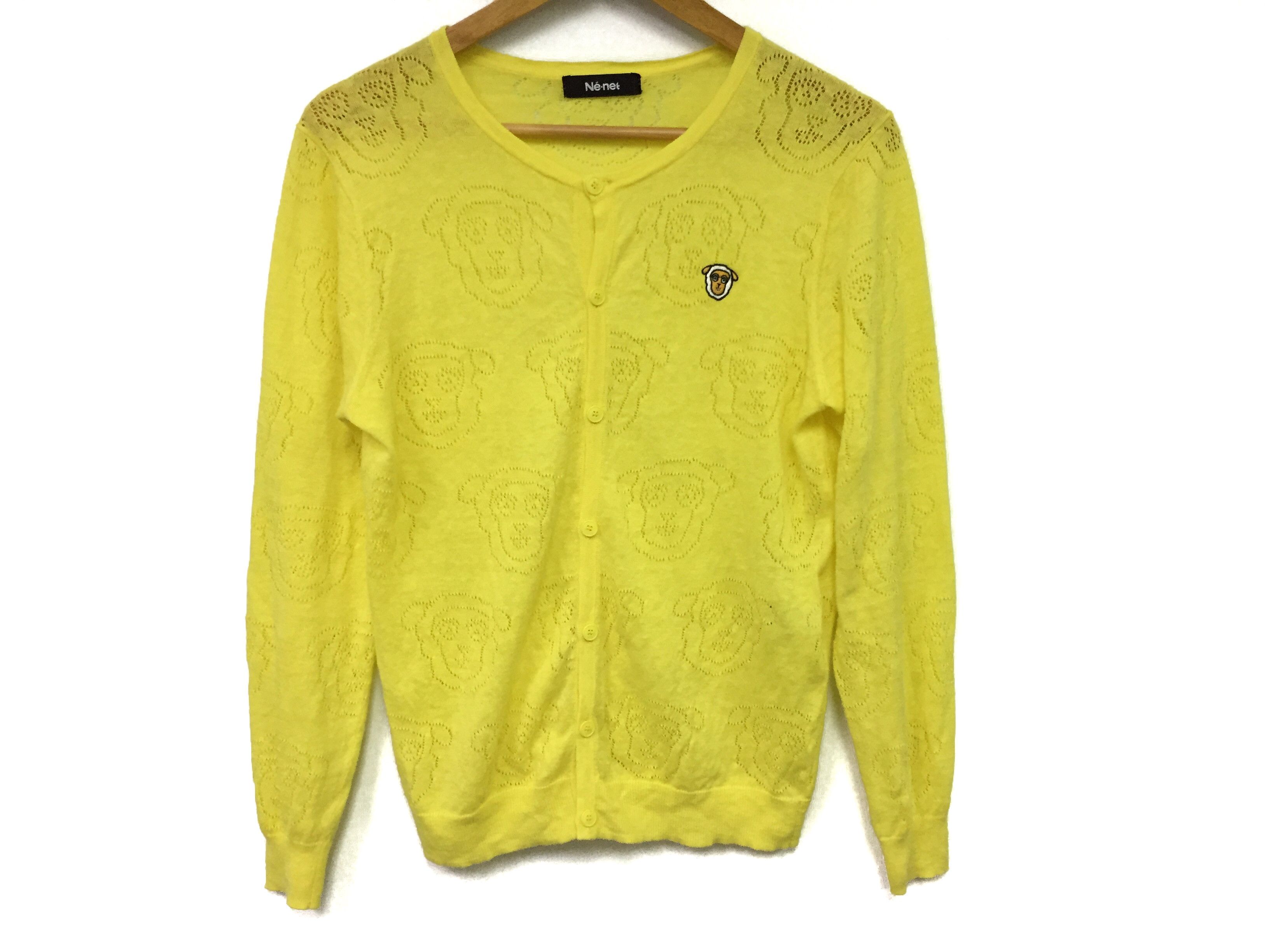 Ne-Net Ne-net Issey miyake group Mesh Sheep Cardigan Size M / US 6-8 / IT 42-44 - 2 Thumbnail