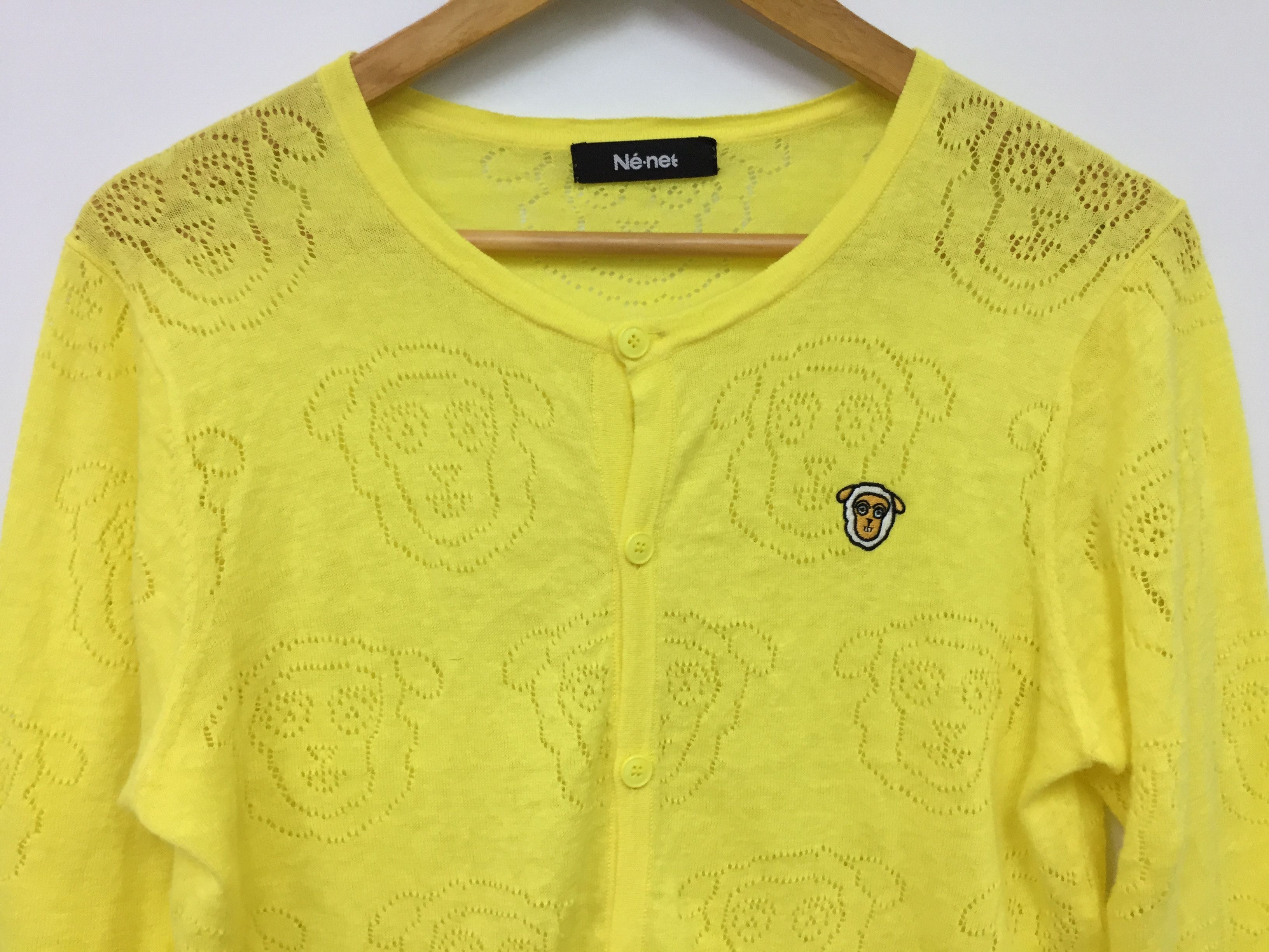 Ne-Net Ne-net Issey miyake group Mesh Sheep Cardigan Size M / US 6-8 / IT 42-44 - 3 Thumbnail