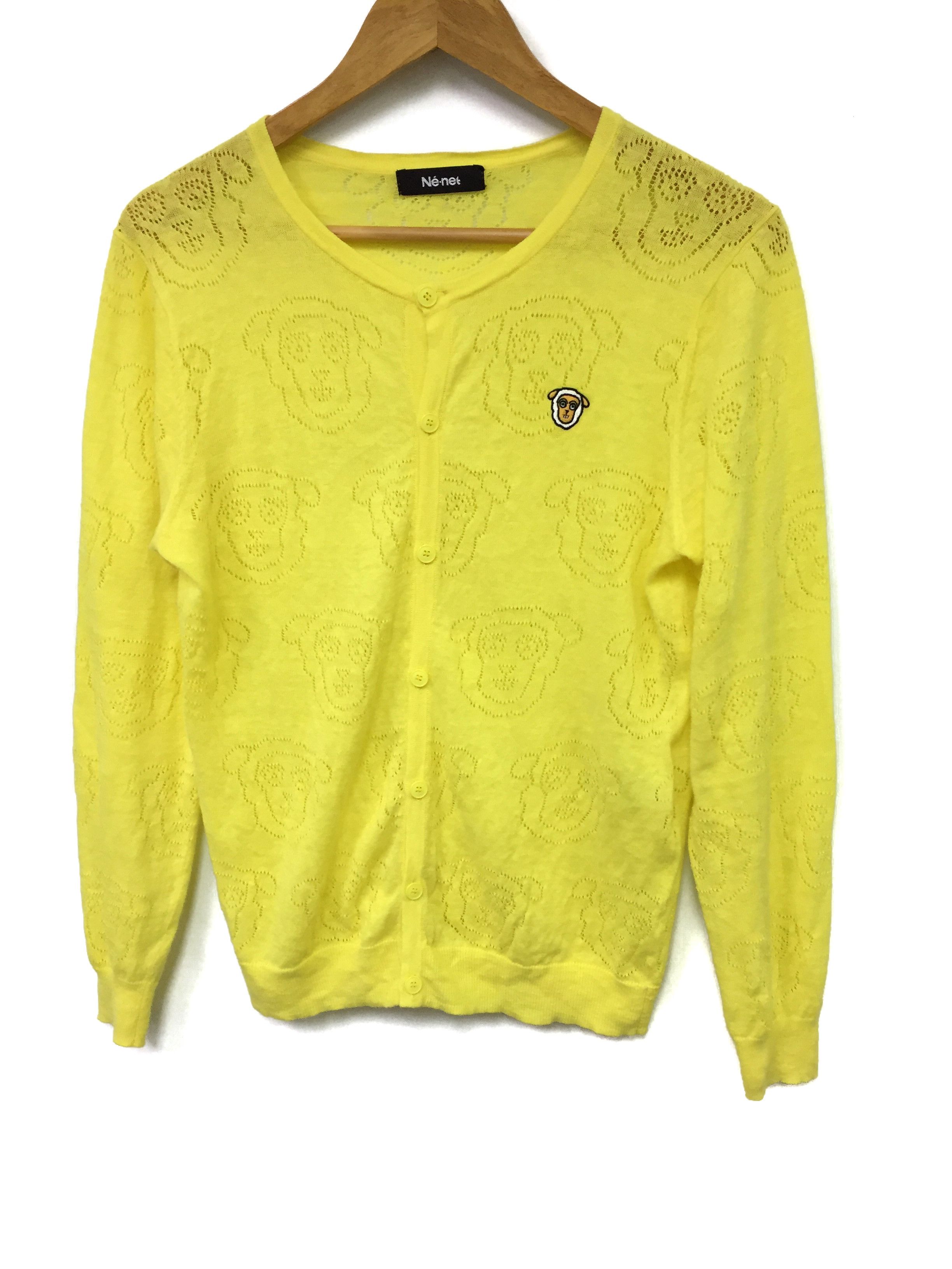 Ne-Net Ne-net Issey miyake group Mesh Sheep Cardigan Size M / US 6-8 / IT 42-44 - 1 Thumbnail