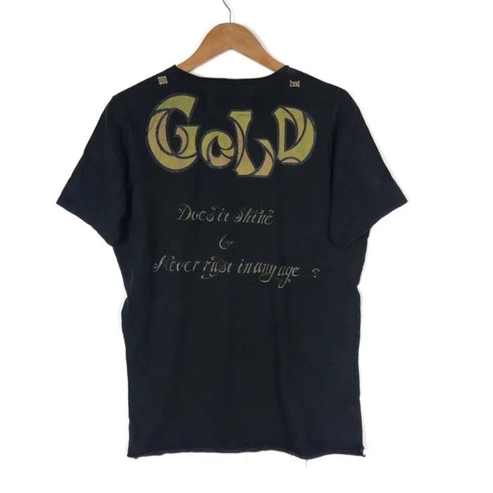 Japanese Brand TROISO OR GOLD Japanese Designer Black T Shirt Size US L / EU 52-54 / 3 - 1 Thumbnail