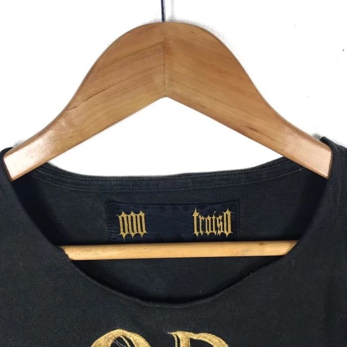 Japanese Brand TROISO OR GOLD Japanese Designer Black T Shirt Size US L / EU 52-54 / 3 - 4 Thumbnail