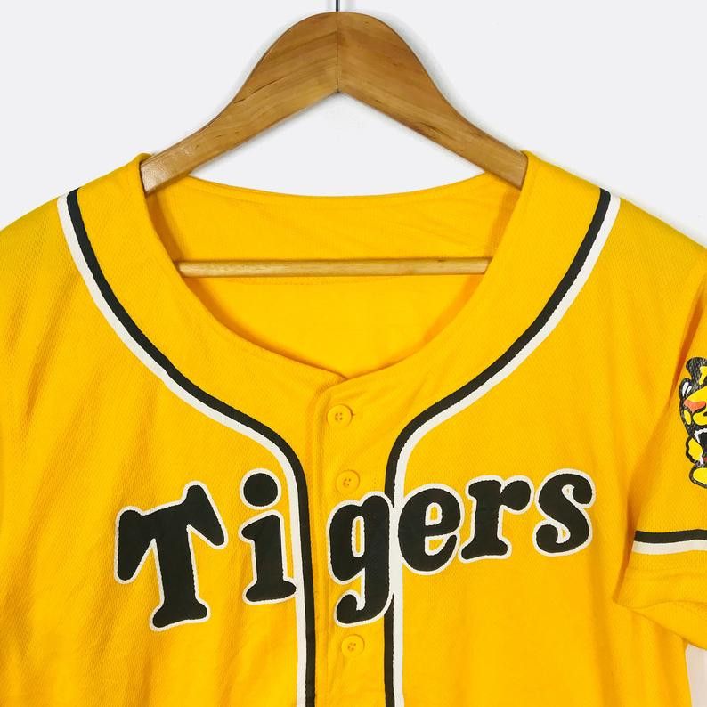 MLB Vintage HANSHIN TIGERS Baseball Jersey Size US S / EU 44-46 / 1 - 2 Thumbnail