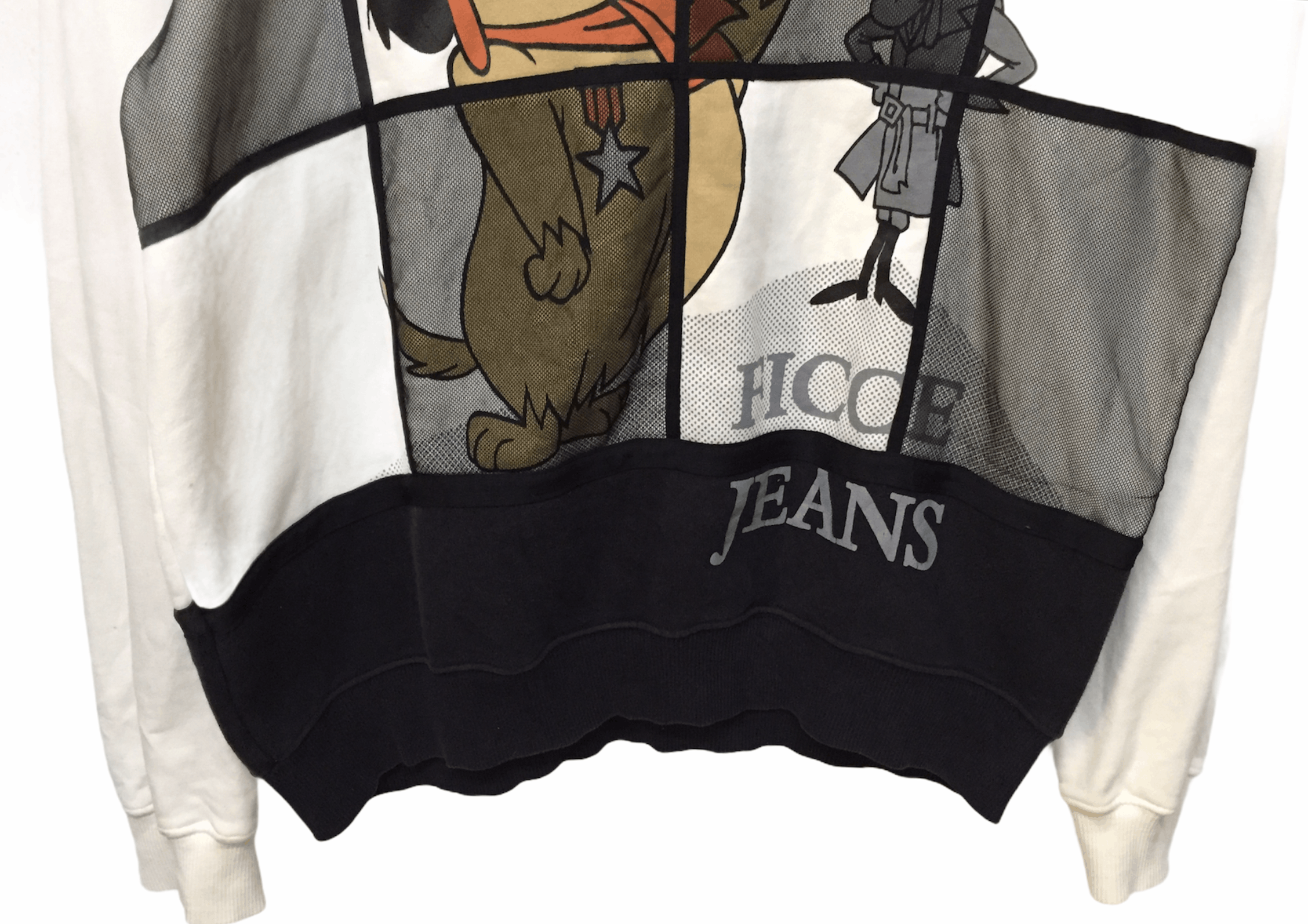 Yoshiyuki Konishi AW2000 FICCE 'Muttley' mesh layer sweatshirt Size US L / EU 52-54 / 3 - 5 Thumbnail