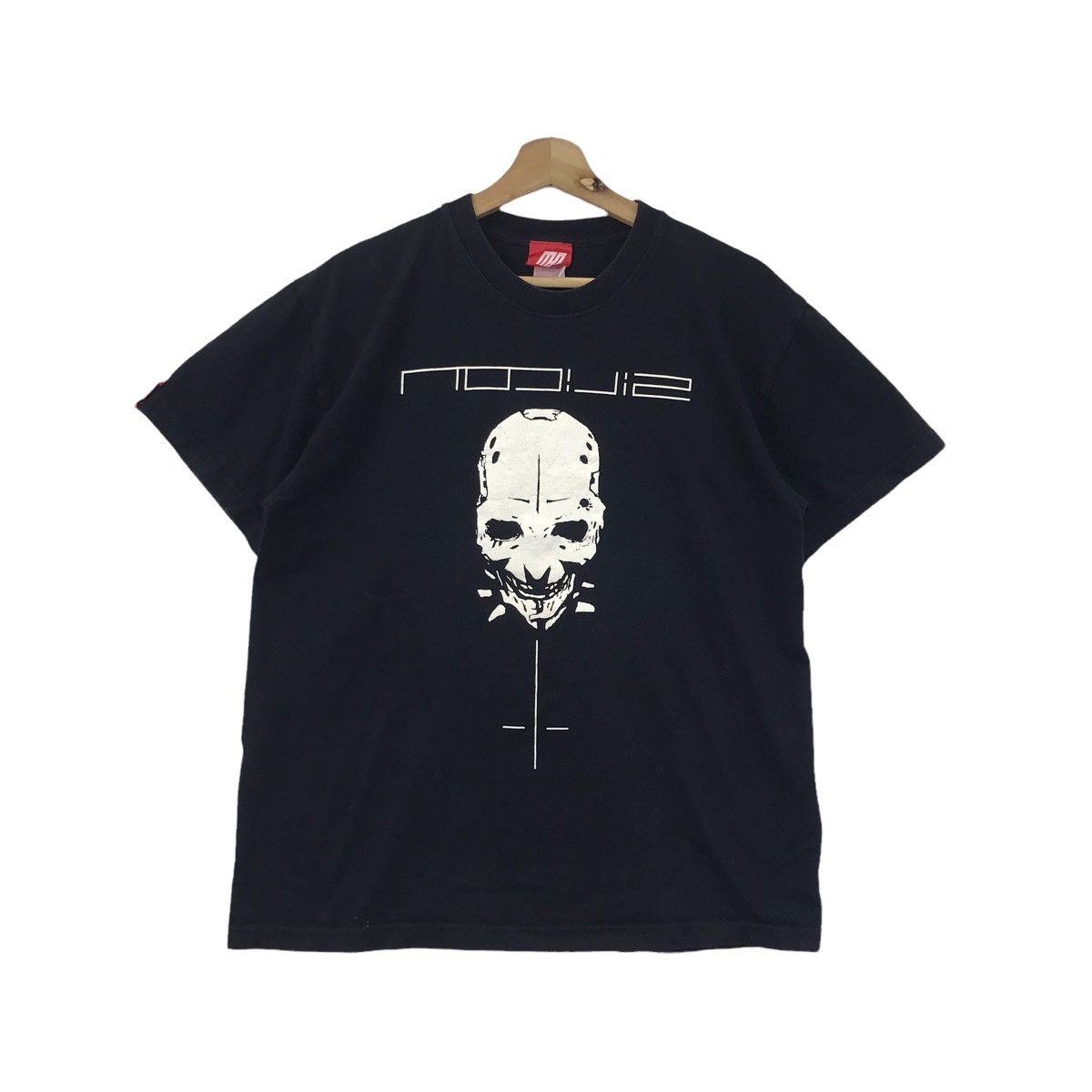 Vintage SILICON SKULL Japanese Brand Black T shirt 