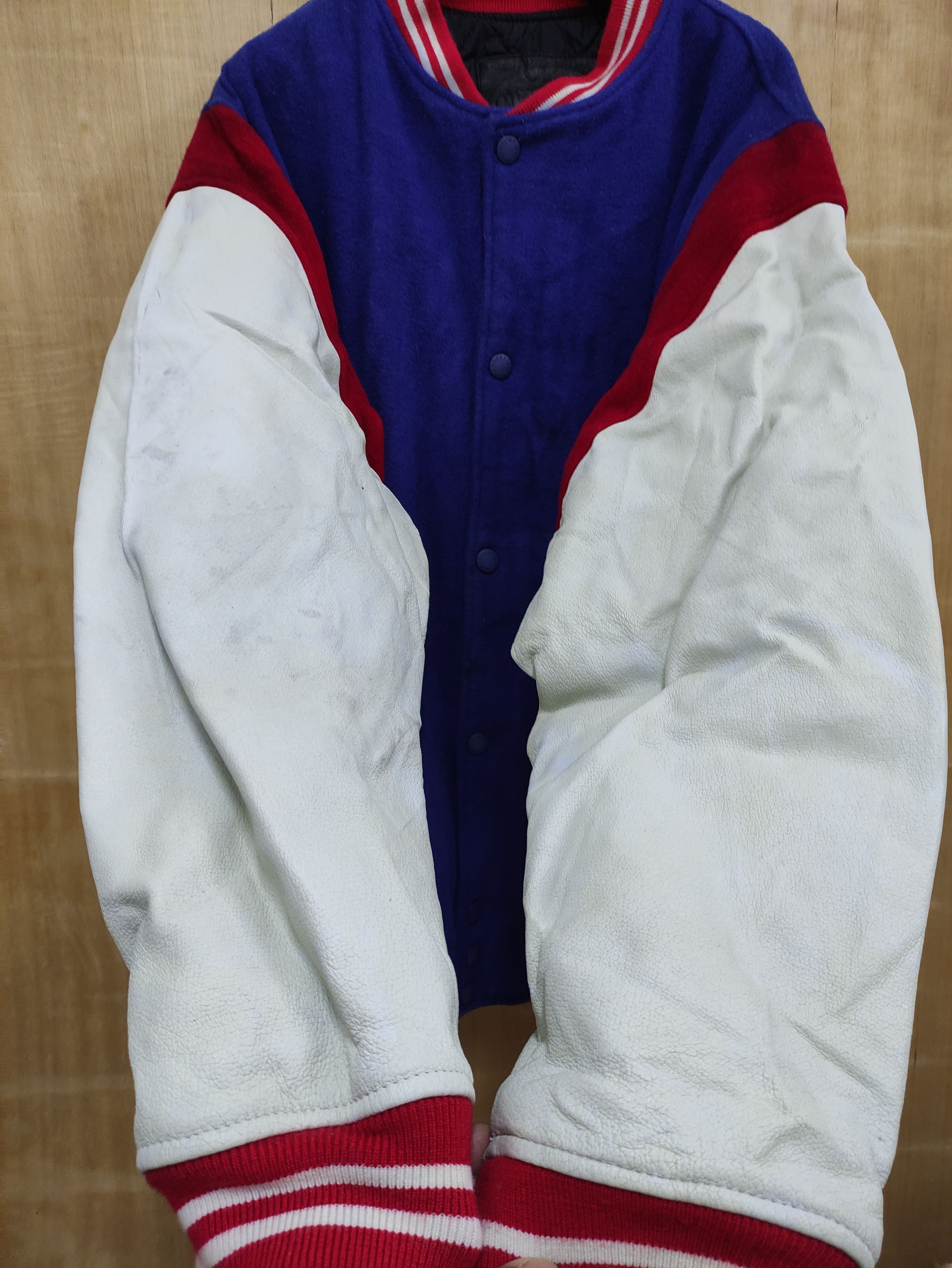 MasterPiece MASTERPIECE VARSITY JACKET SLEEVE LEATHER Size US L / EU 52-54 / 3 - 11 Thumbnail