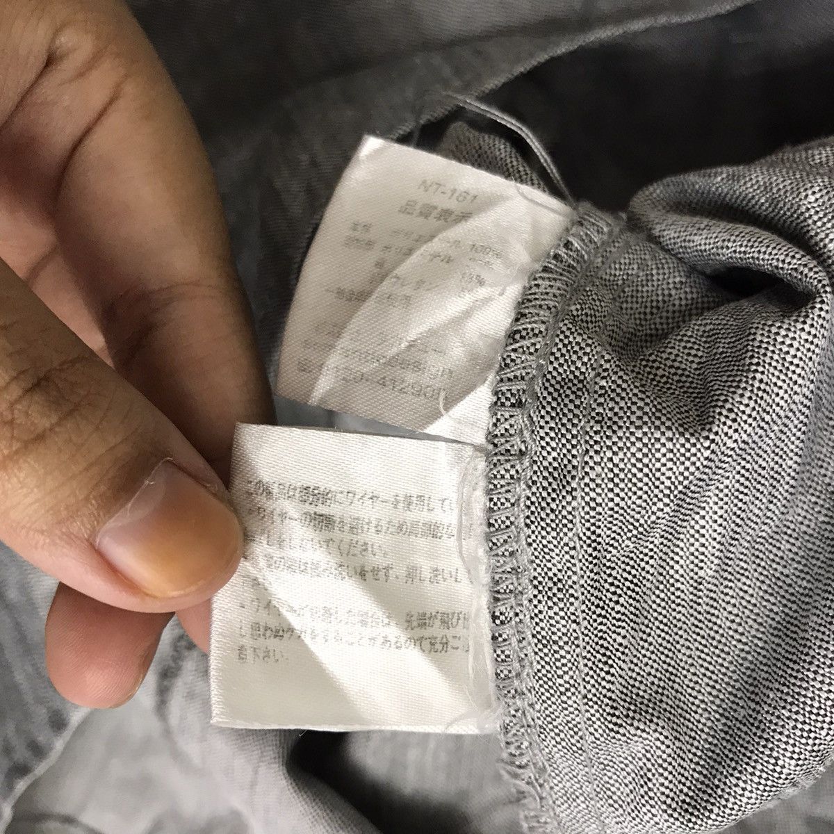 Japanese Brand SEMANTIC DESIGN Japanese Brand Grey Button Up Hooded Shirt Size US L / EU 52-54 / 3 - 5 Thumbnail