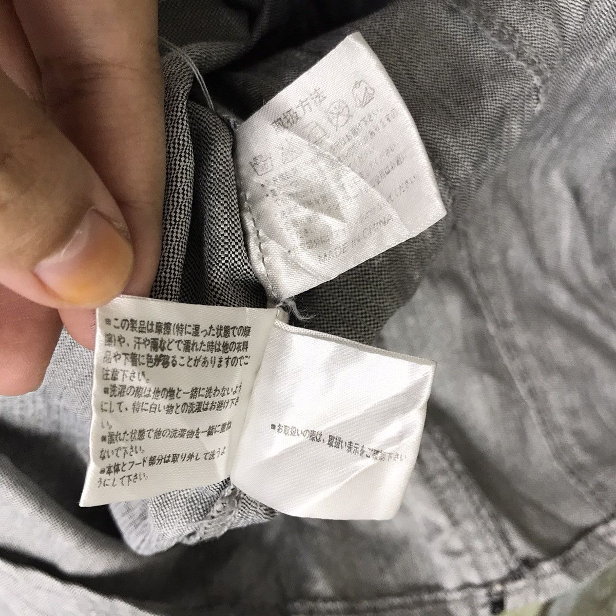 Japanese Brand SEMANTIC DESIGN Japanese Brand Grey Button Up Hooded Shirt Size US L / EU 52-54 / 3 - 6 Thumbnail