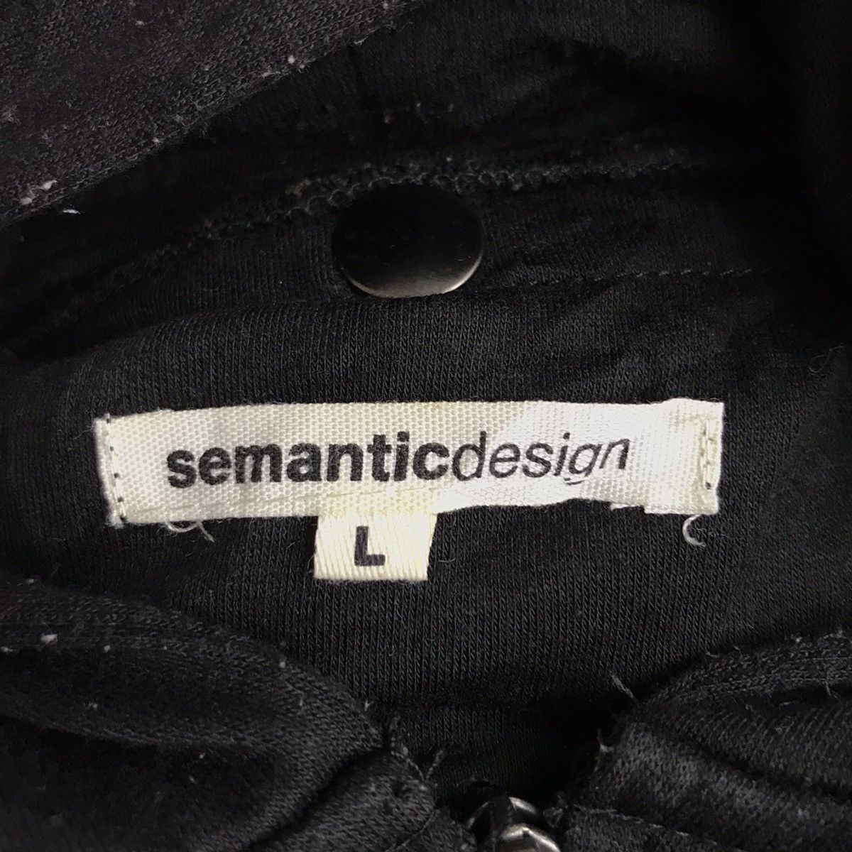 Japanese Brand SEMANTIC DESIGN Japanese Brand Grey Button Up Hooded Shirt Size US L / EU 52-54 / 3 - 4 Thumbnail