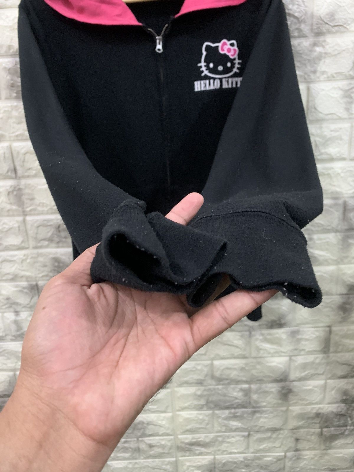 Anime × Cartoon Network Hello Kitty Black Pink Hoodies Size L / US 10 / IT 46 - 5 Thumbnail