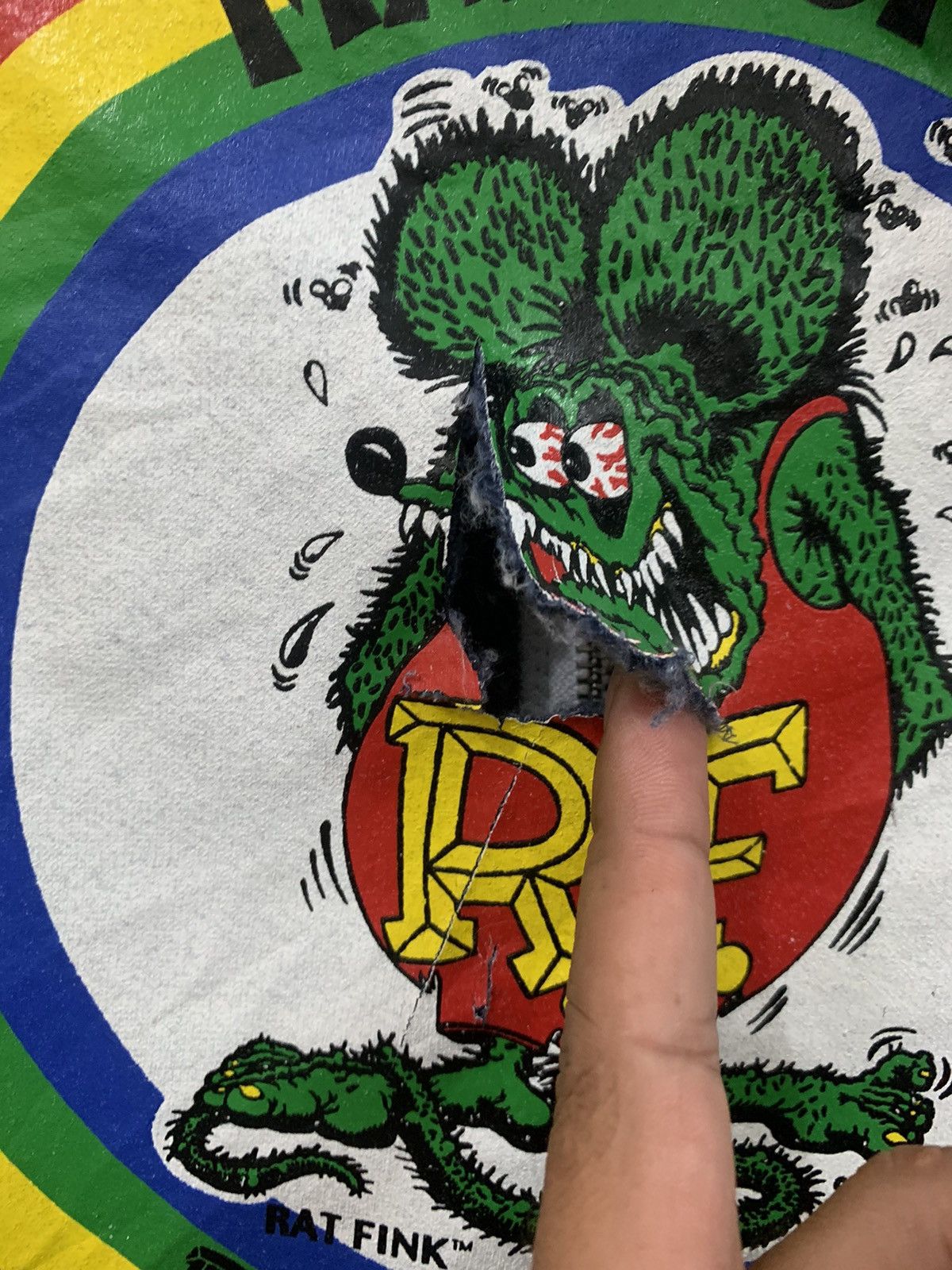 Cartoon Network × Vintage Vintage Y2K Rat Fink Fever Hoodies Size US S / EU 44-46 / 1 - 10 Thumbnail