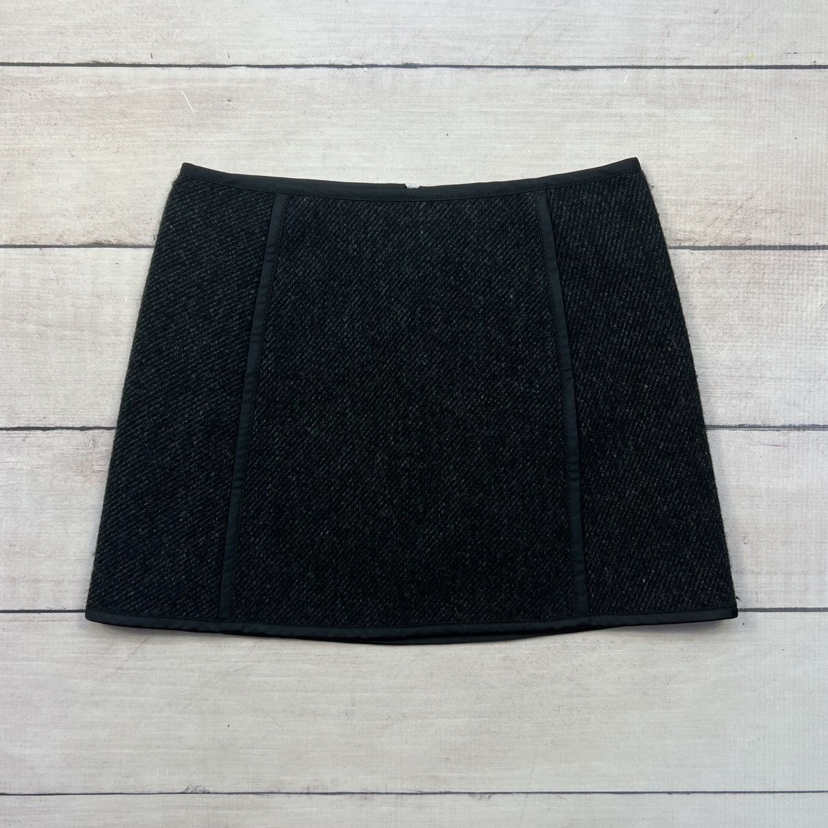 スカート PRADA Wool Zip Skirt 40 PRADA Wool Zip Skirt 40 Prada Made In Italy Cotton Wool Linen