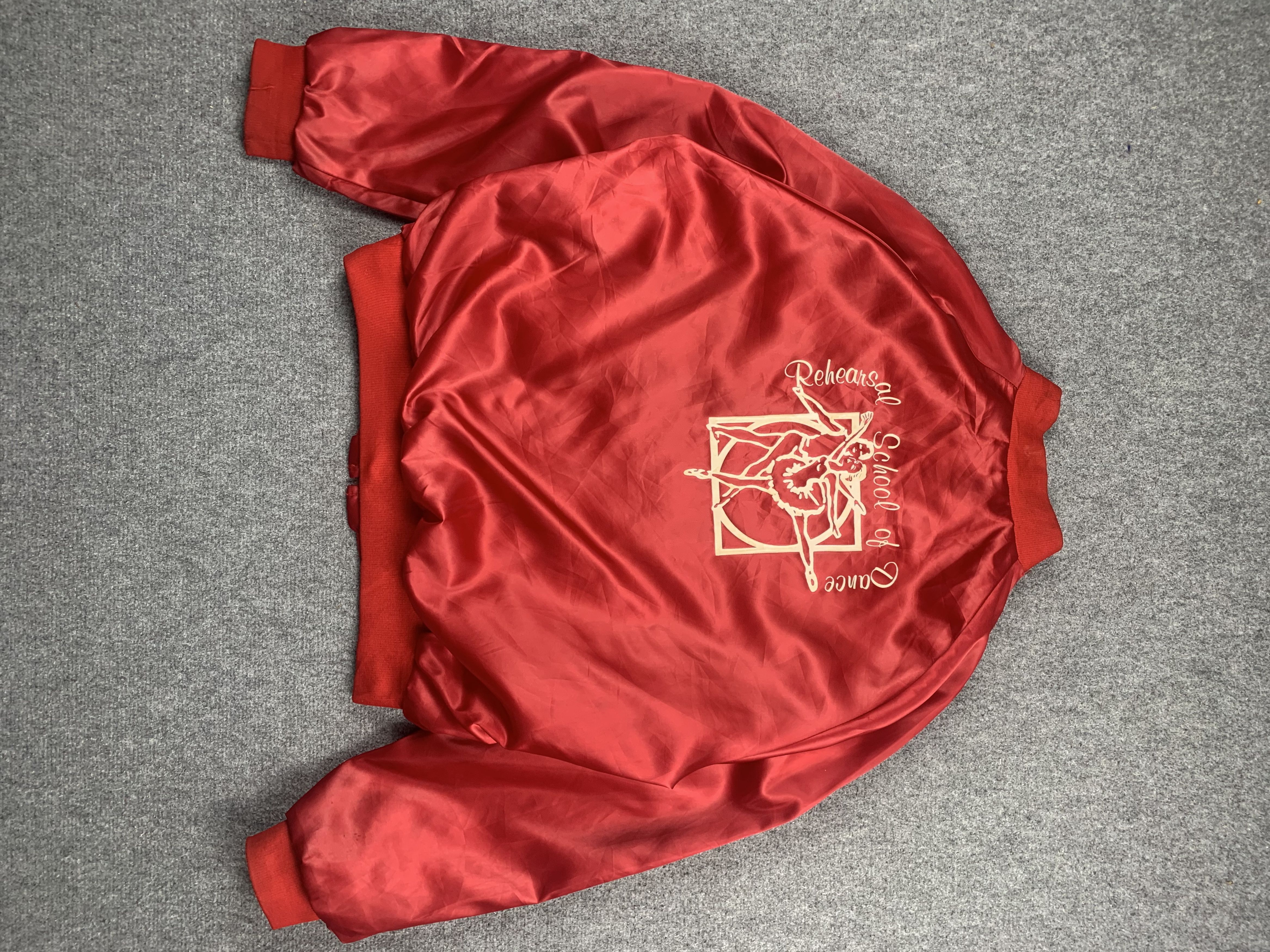 image of Vintage 90's Bomber Zipper Jacket in Red, Men's (Size Medium)
