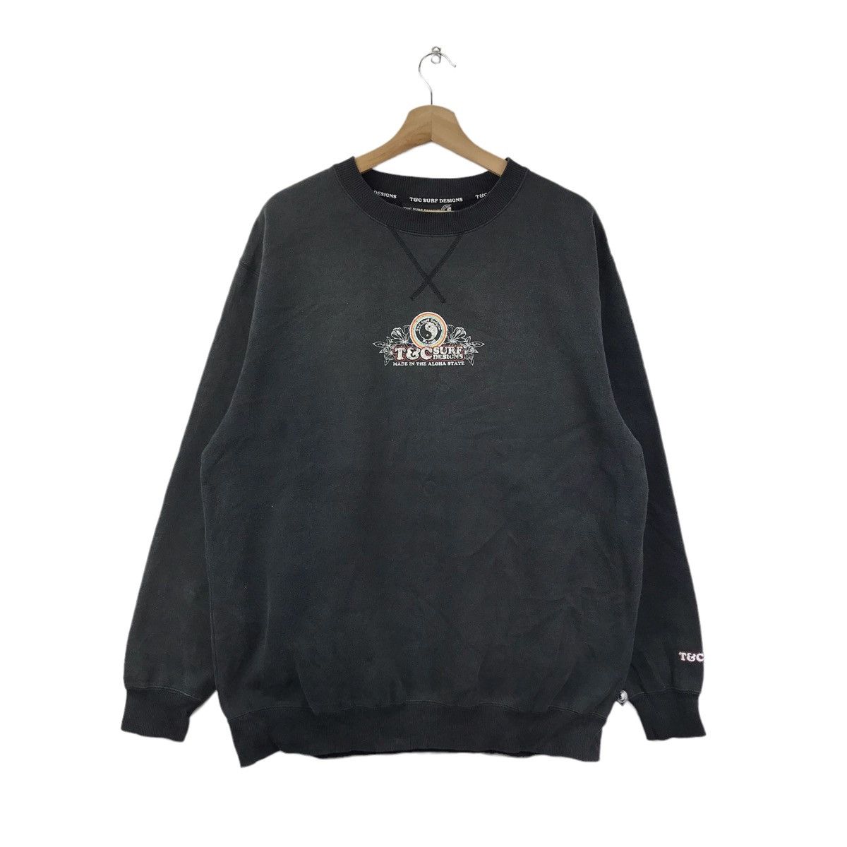 Vintage T&C Surf Design Hawaii USA SURFWEAR Surfing Sweatshirt Size US XL / EU 56 / 4 - 3 Thumbnail