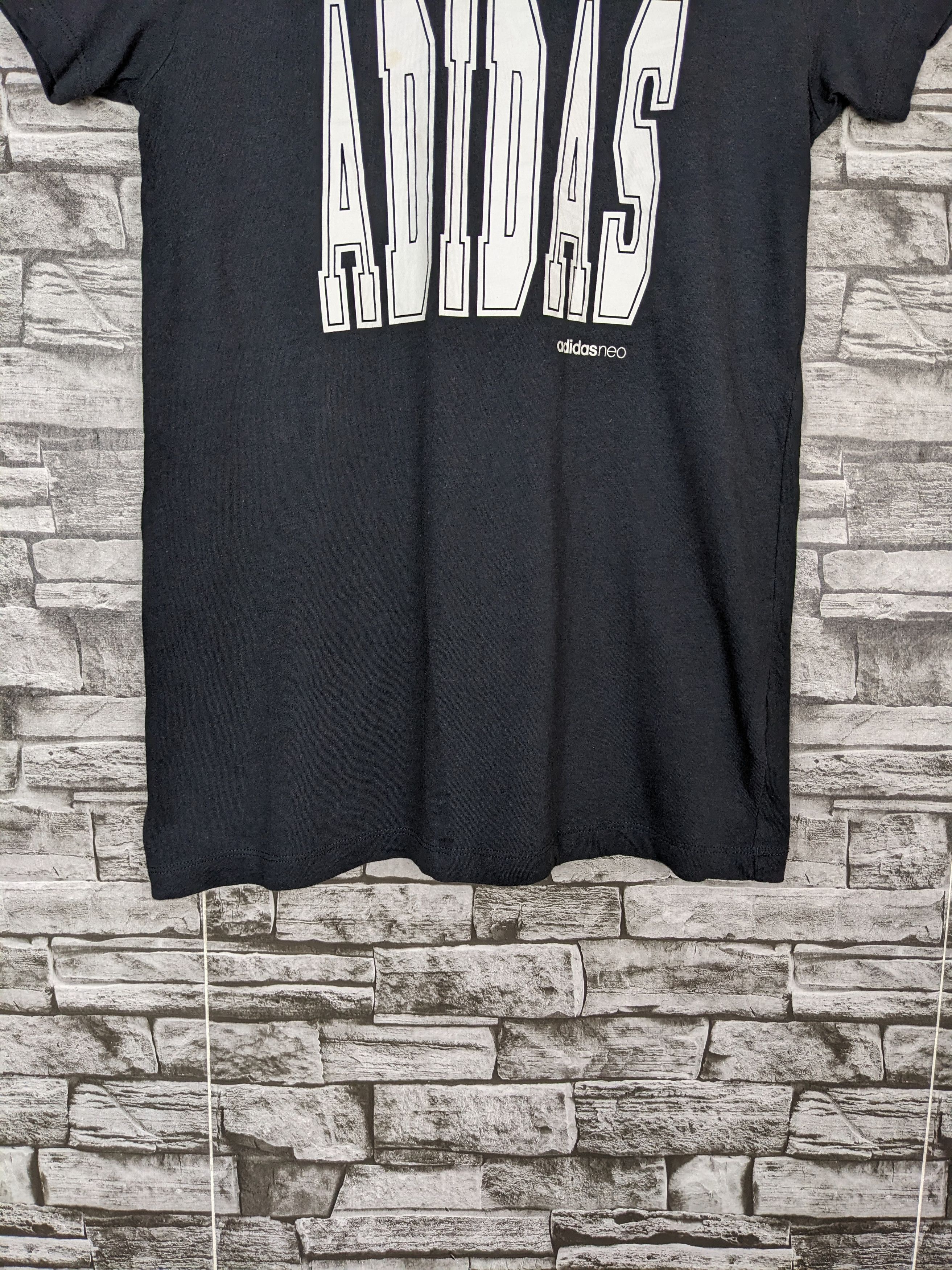 Adidas Adidas Neo Plain Shirt Cotton Tops Short Sleeve Round Neck Size M / US 6-8 / IT 42-44 - 3 Thumbnail