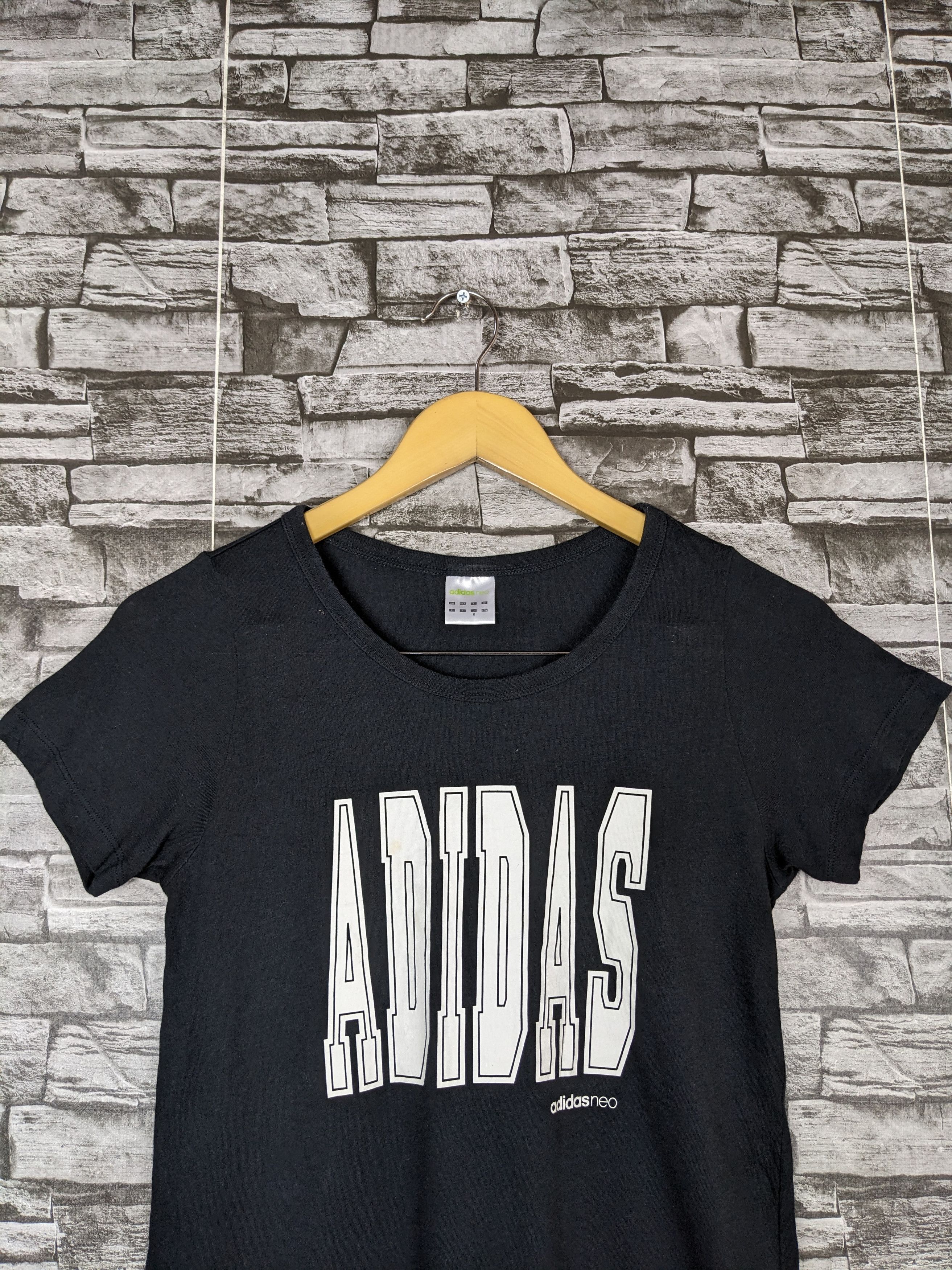 Adidas Adidas Neo Plain Shirt Cotton Tops Short Sleeve Round Neck Size M / US 6-8 / IT 42-44 - 2 Thumbnail