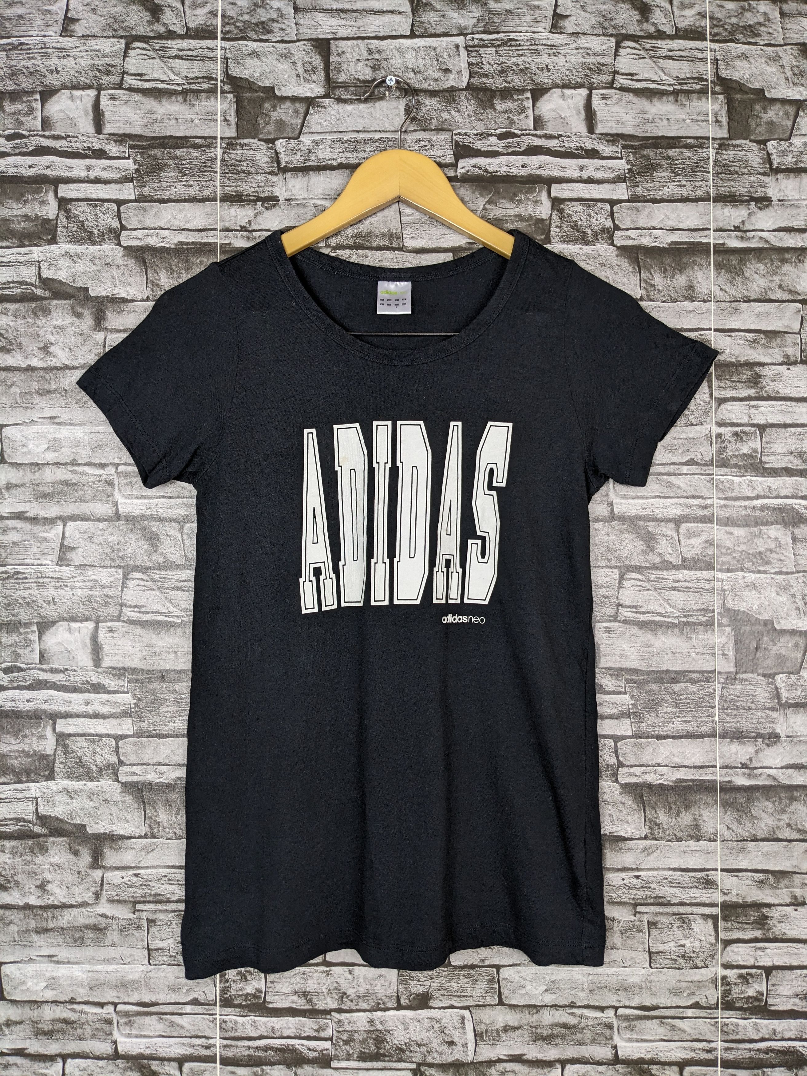 Adidas Adidas Neo Plain Shirt Cotton Tops Short Sleeve Round Neck Size M / US 6-8 / IT 42-44 - 1 Thumbnail