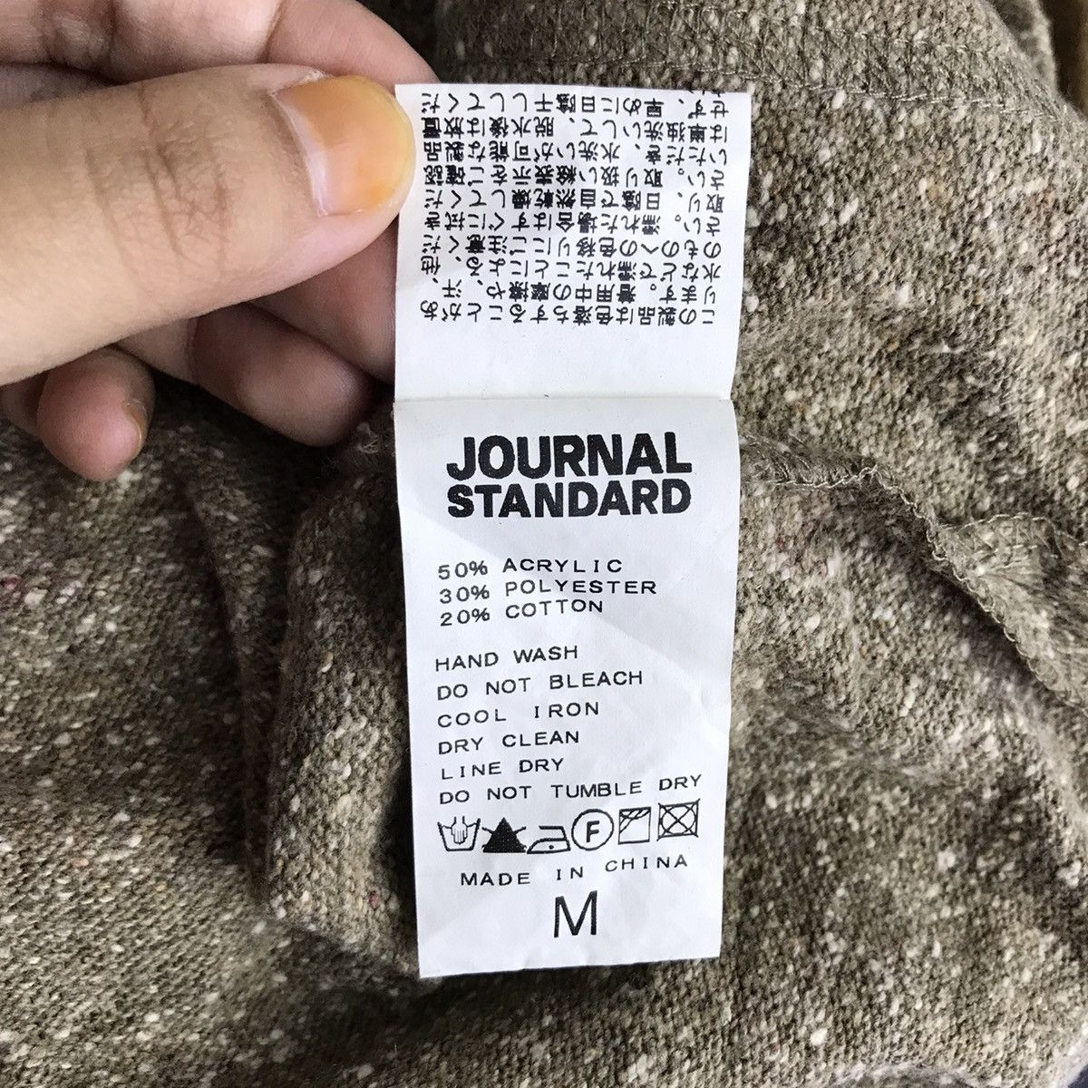 Journal Standard JOURNAL STANDARD Japanese Brand Button Up Wool Sweatshirt Size US M / EU 48-50 / 2 - 6 Thumbnail