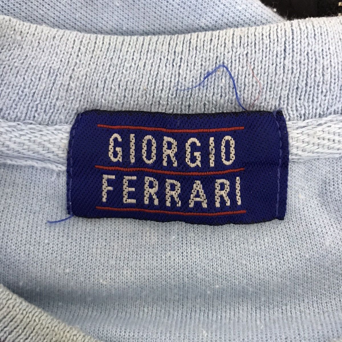 Vintage Vintage GIORGIO FERRARI Italy Blue Sweatshirt Size US M / EU 48-50 / 2 - 4 Thumbnail